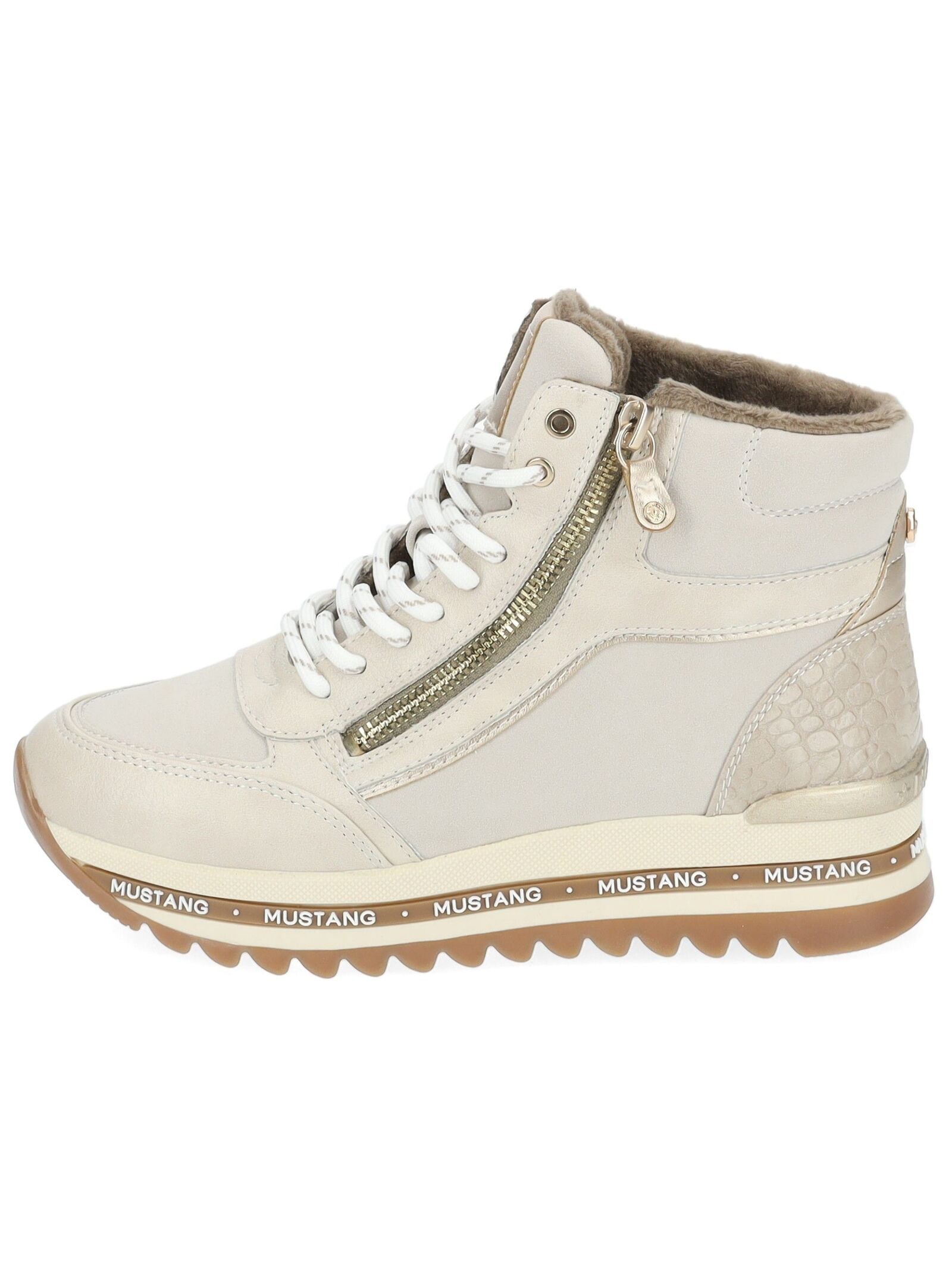 Mustang Shoes Schnürstiefelette »Mustang Shoes Stiefelette Lederimitat«
