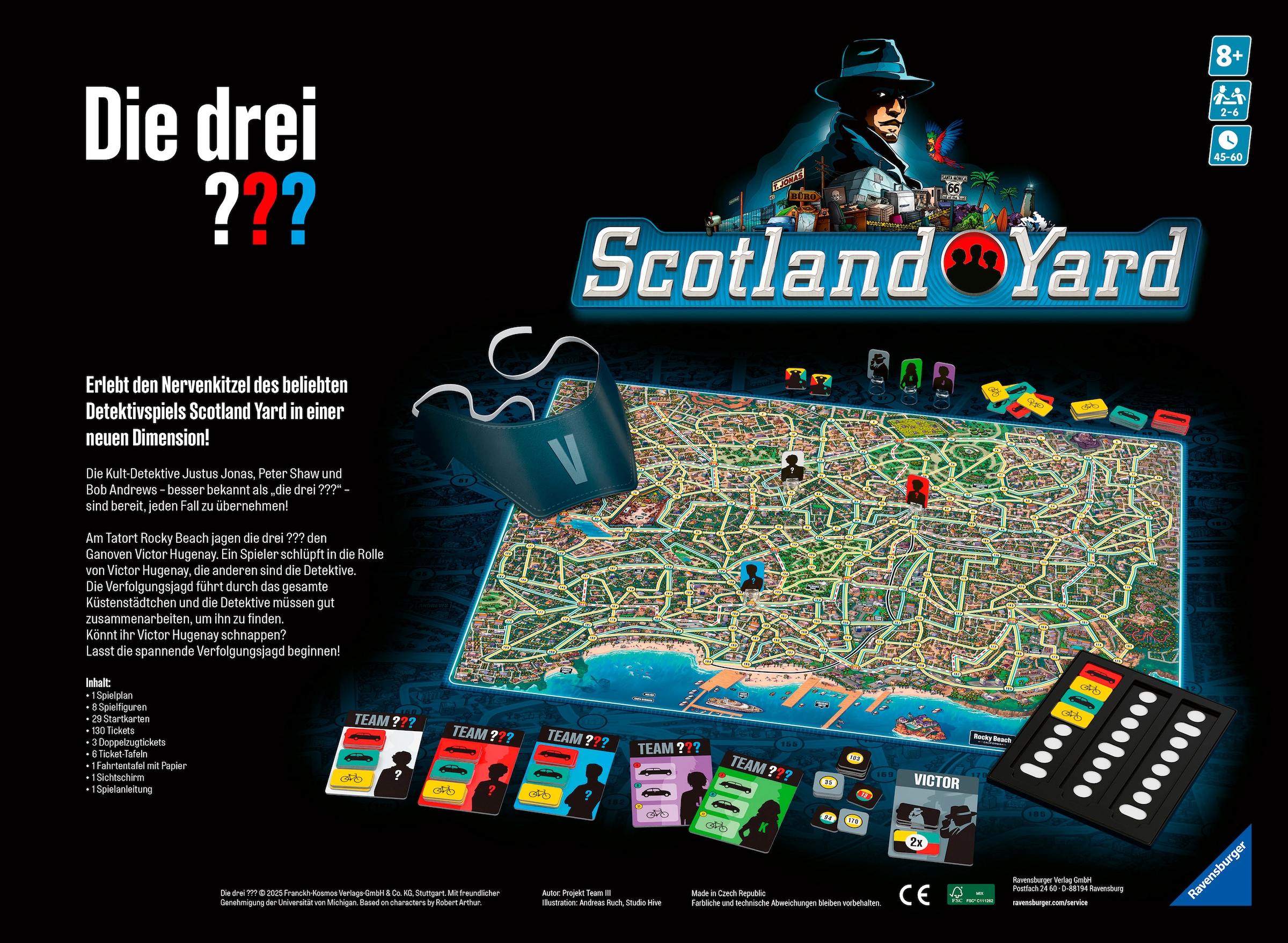Ravensburger Spiel »Die drei ??? Scotland Yard«, Made in Europe