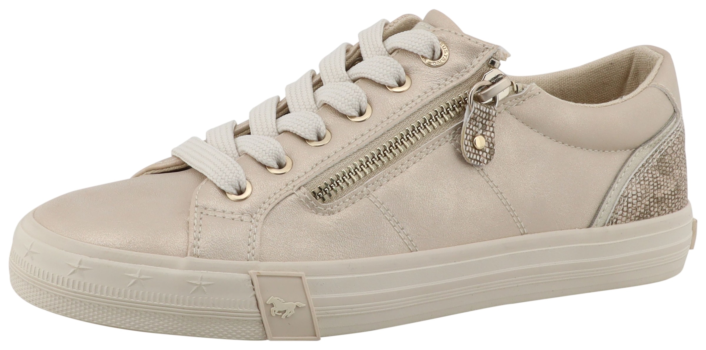 Mustang Shoes Sneaker "Winona" Freizeitschuh, Halbschuh, Schnürer mit Besat günstig online kaufen