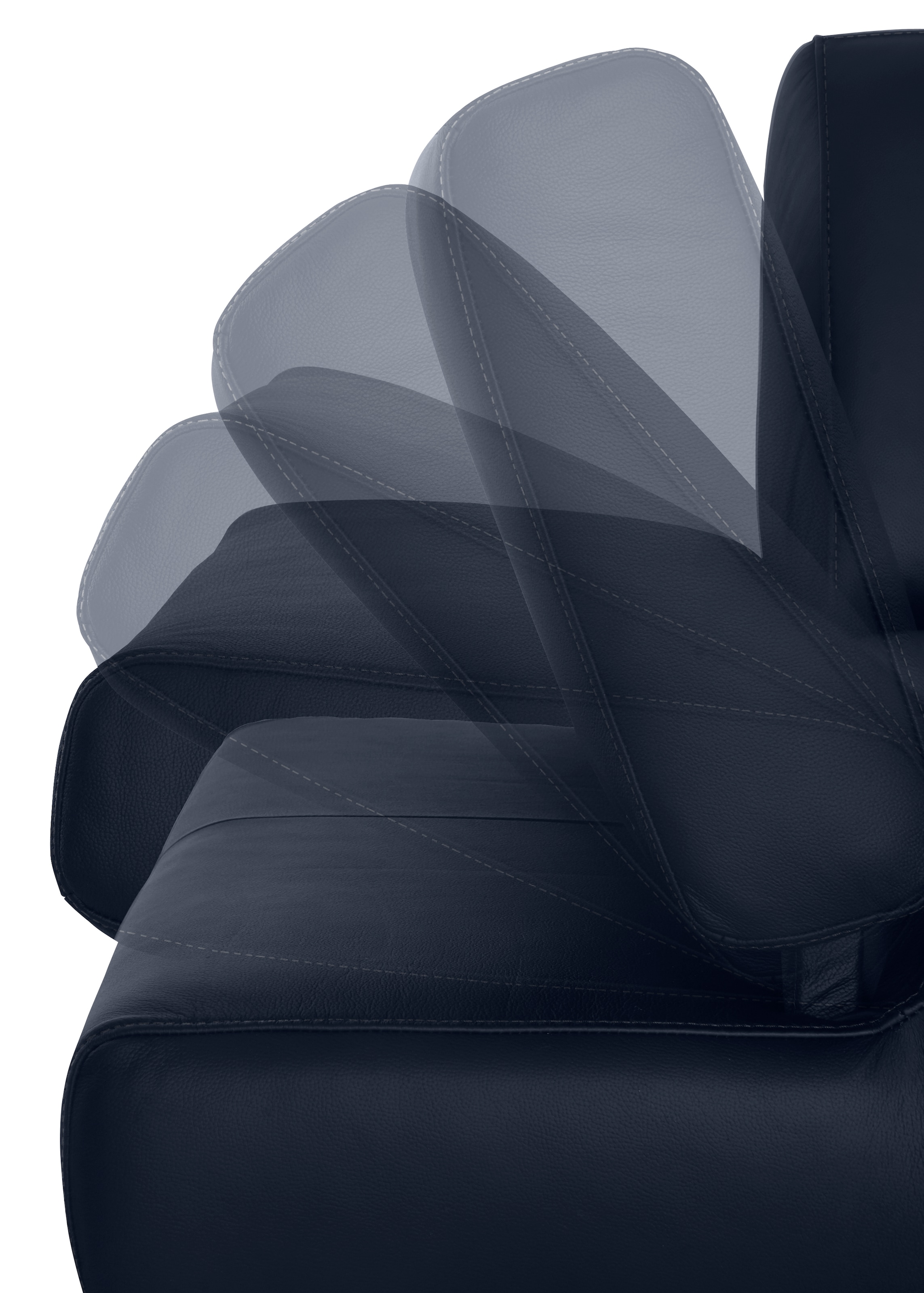 W.SCHILLIG 3-Sitzer »taboo« mit Übertiefe, inklusive Armlehnenverstellung, mit Kontrastnaht