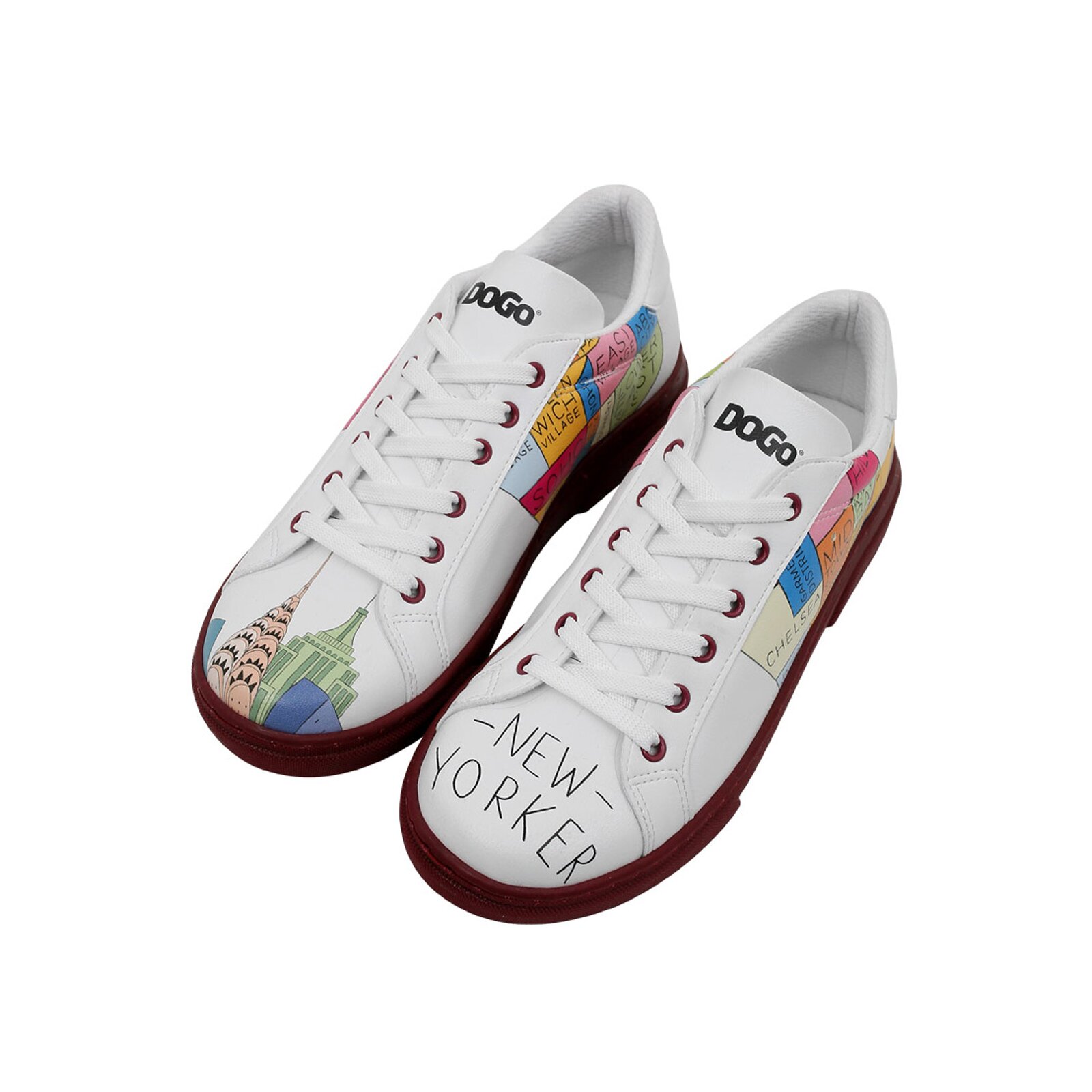 DOGO 1100000002199 "Ace Low-Top Sneaker Manhattan Damen Sneaker" Handgefertigt