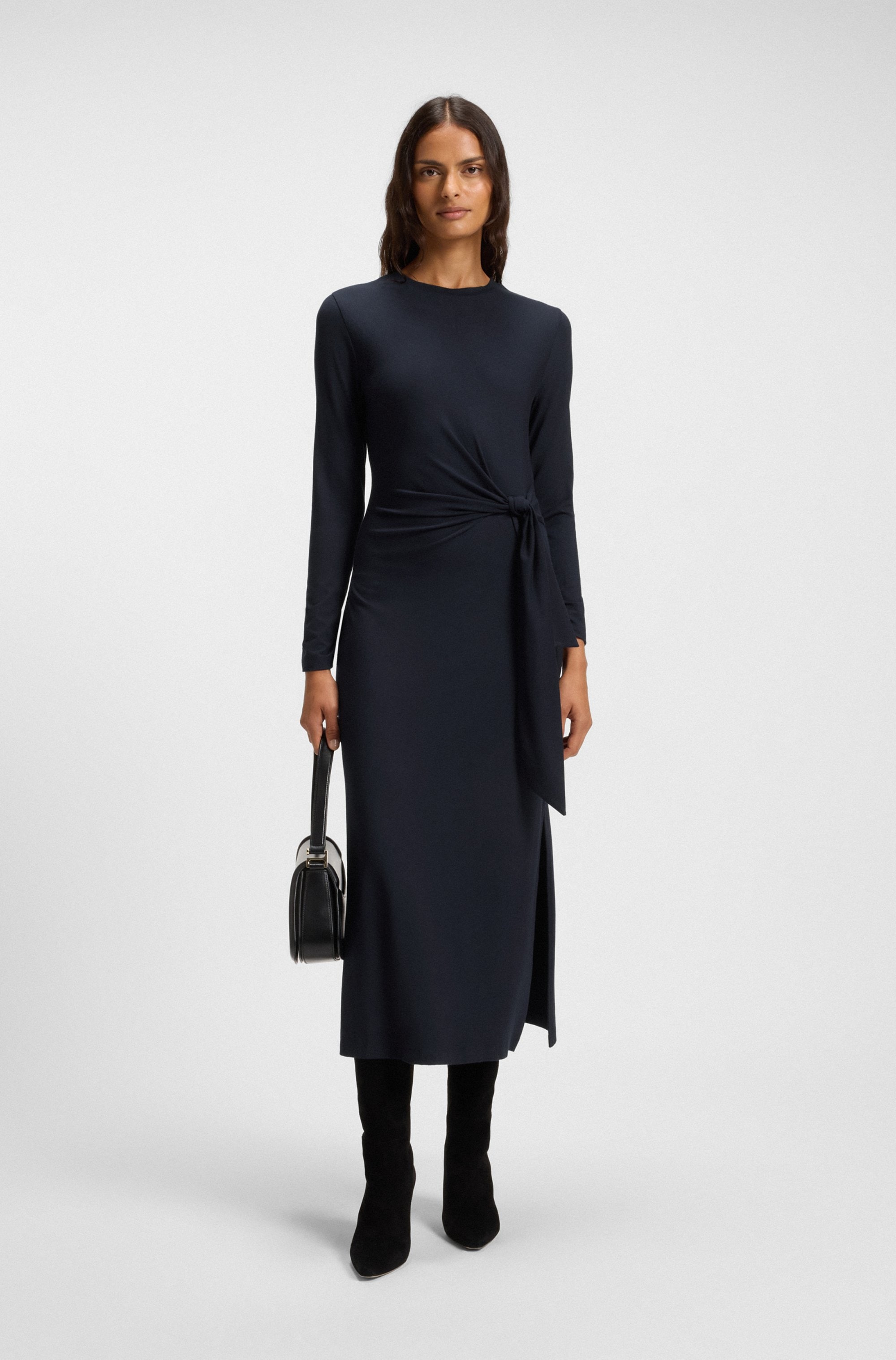 BOSS ORANGE Jerseykleid "Erlot Premium Damenmode", im Regular Fit, Rundhals günstig online kaufen