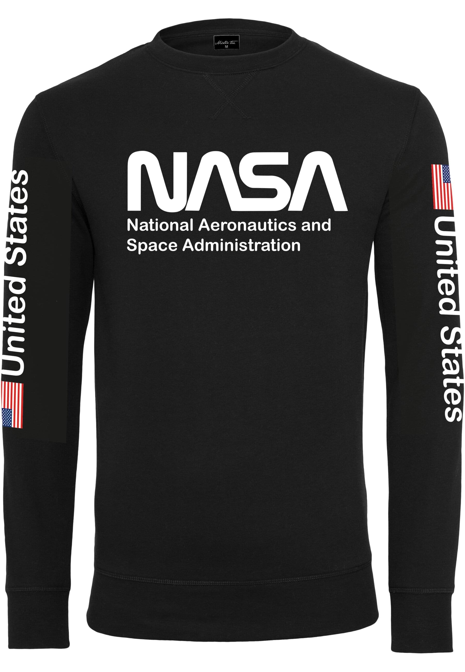 MisterTee Rundhalspullover "MisterTee Herren NASA US Crewneck" 1 Stk. tlg. günstig online kaufen