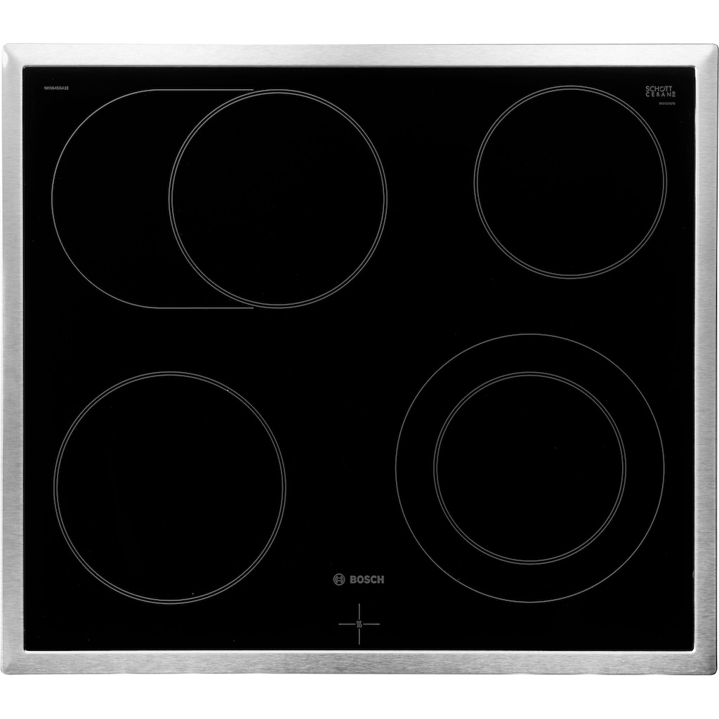 BOSCH Elektro-Herd-Set »HND411VS61«, 4, HEA513BS2, mit 2-fach-Teleskopauszug