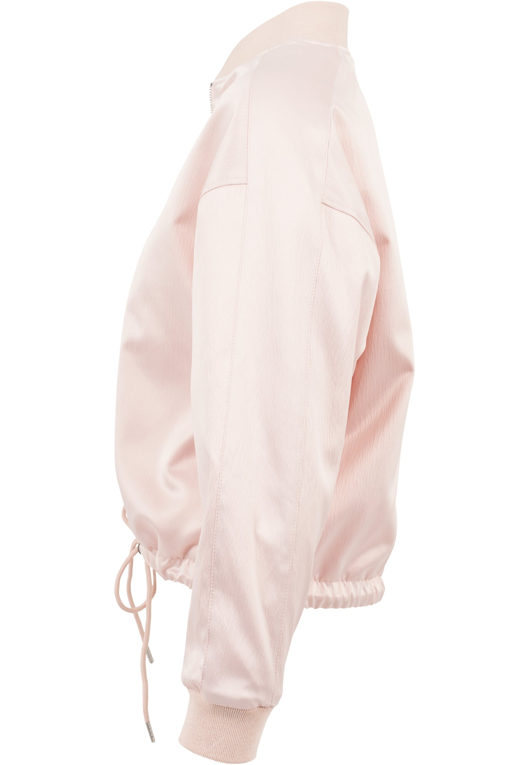 URBAN CLASSICS Allwetterjacke »Urban Classics Damen Ladies Satin Kimono Blouson«, (1 St.), ohne Kapuze