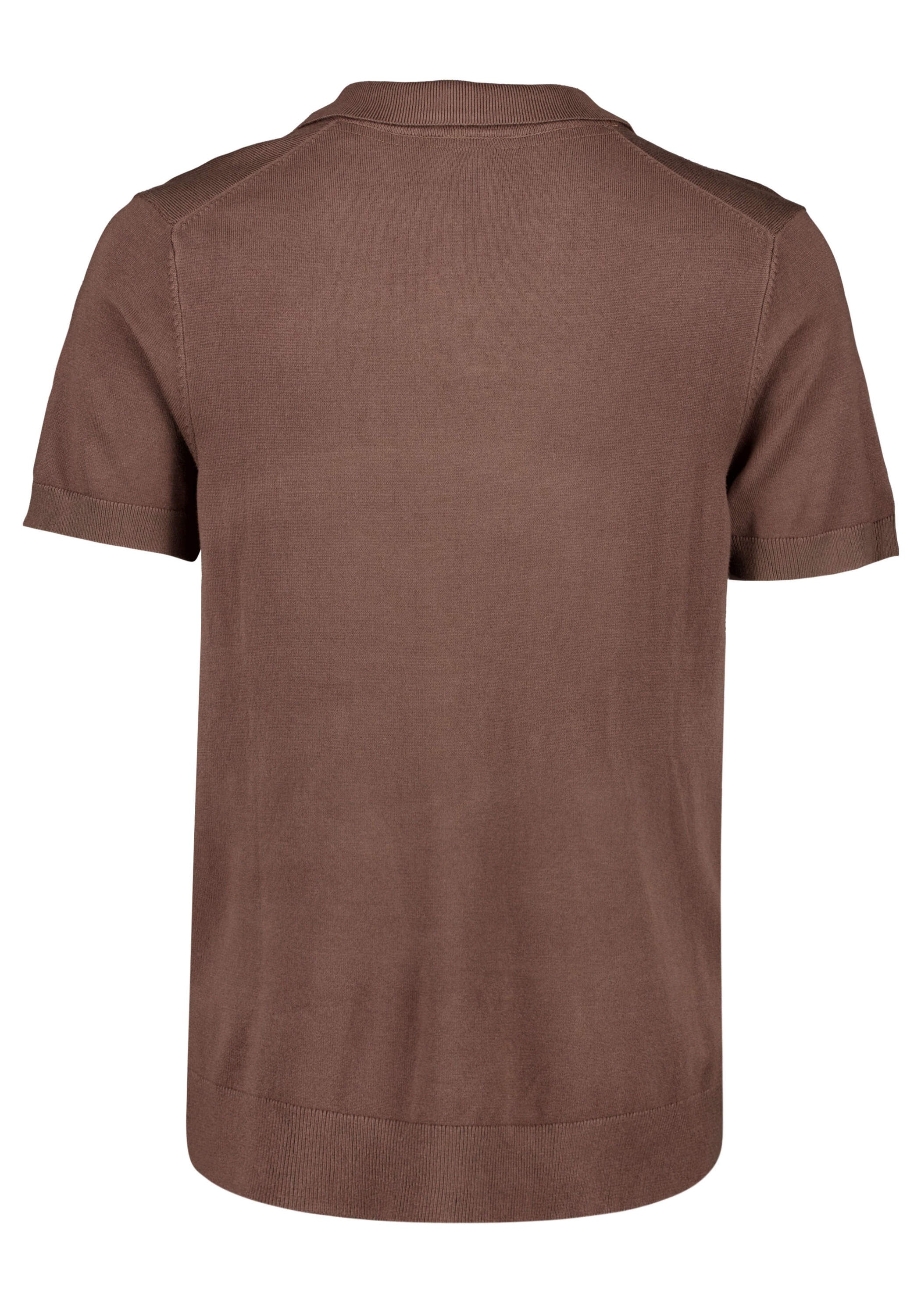 Poloshirt LINDBERGH "Poloshirt Slim Fit", Herren, Gr. S, dk beige, Obermaterial: 80% Viskose, 20% Nylon, unifarben, schmal, Shirts