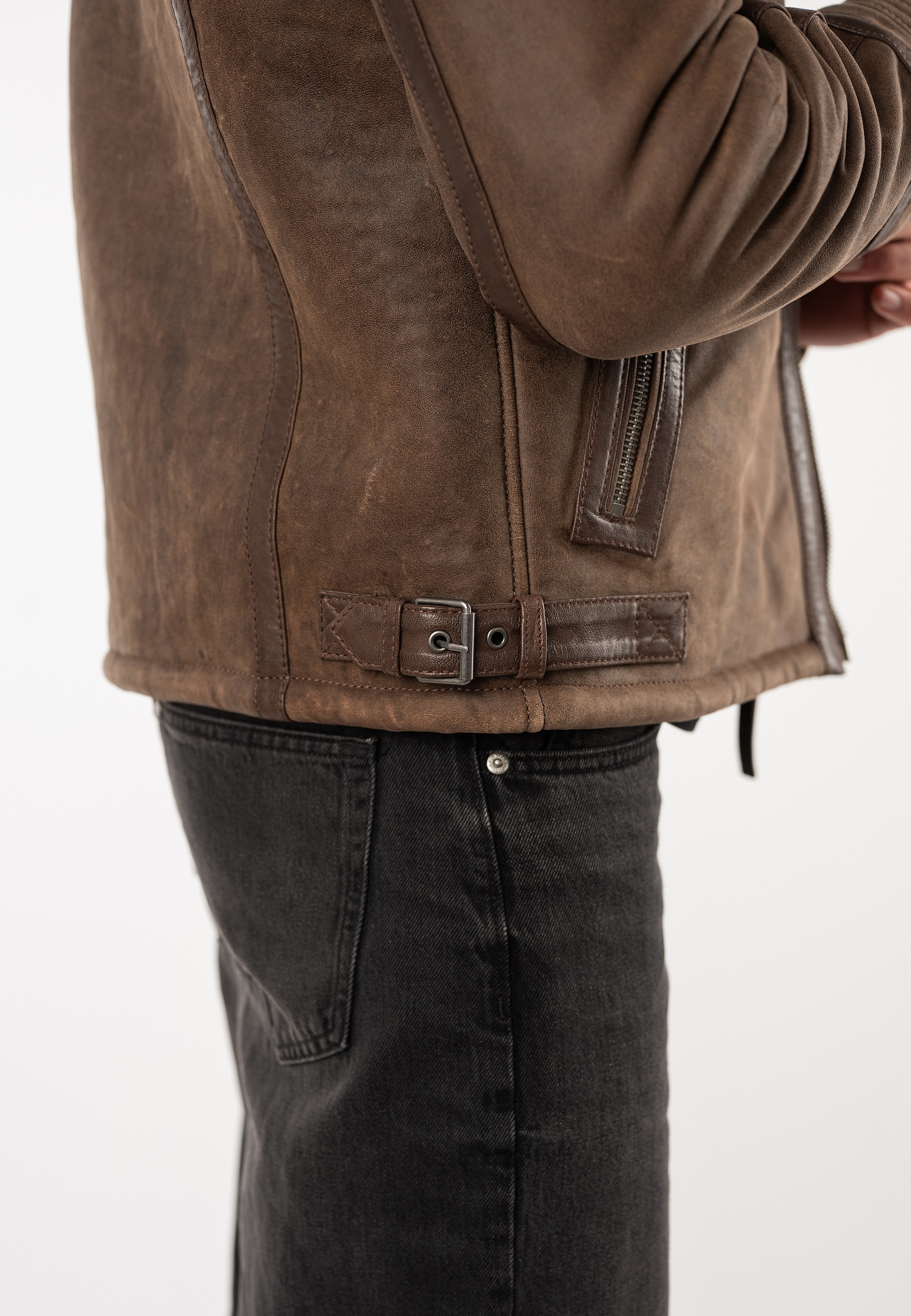 Mauritius Lederjacke »MMArcticon« mit Umlegekragen, Regular Fit