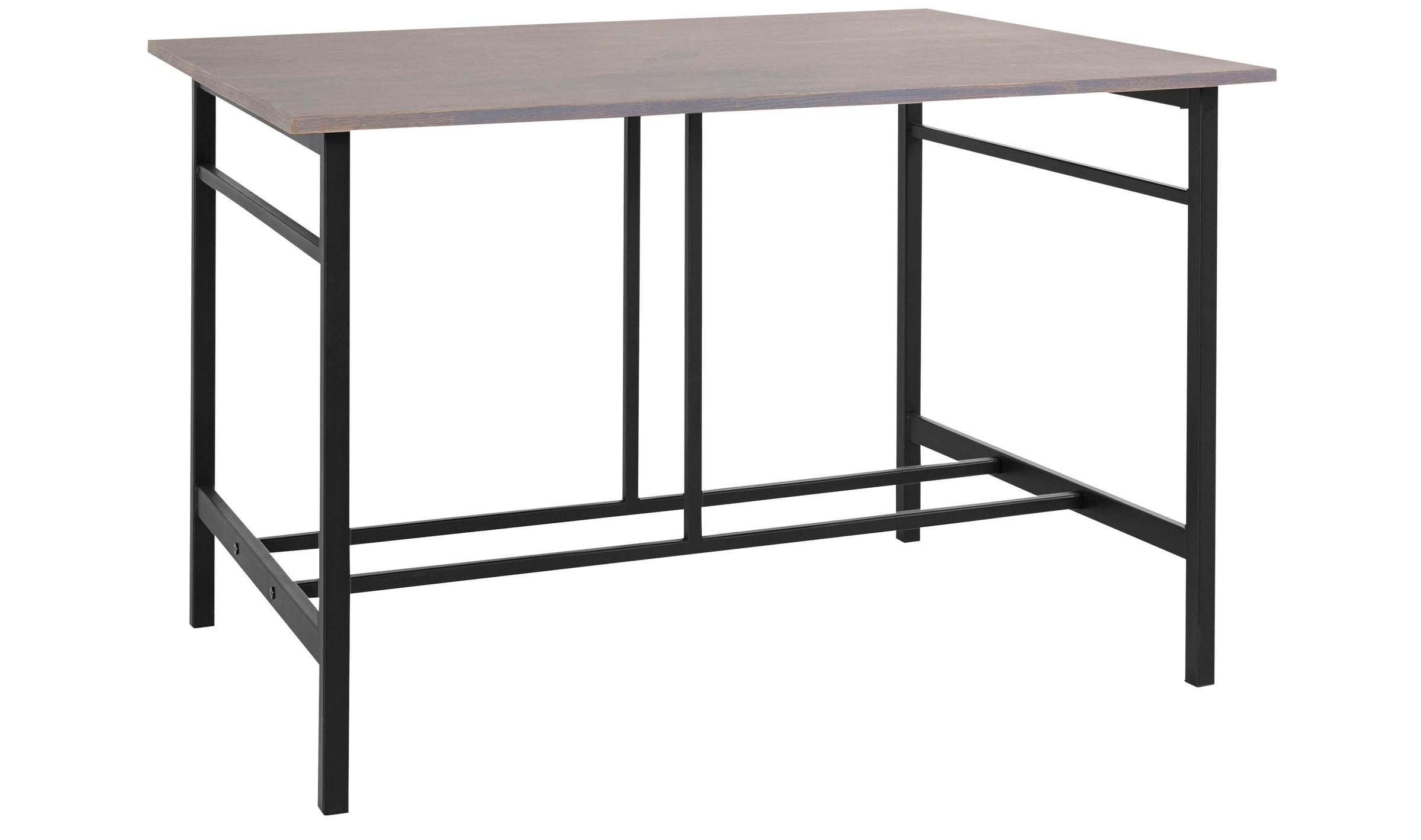 Esstisch HOME AFFAIRE "Sare", grau (graphit, schwarz, dunkelgrau), B:140cm H:77cm T:85cm, Tische, Esstisch, mit Echtholzfurnier aus Eiche 2