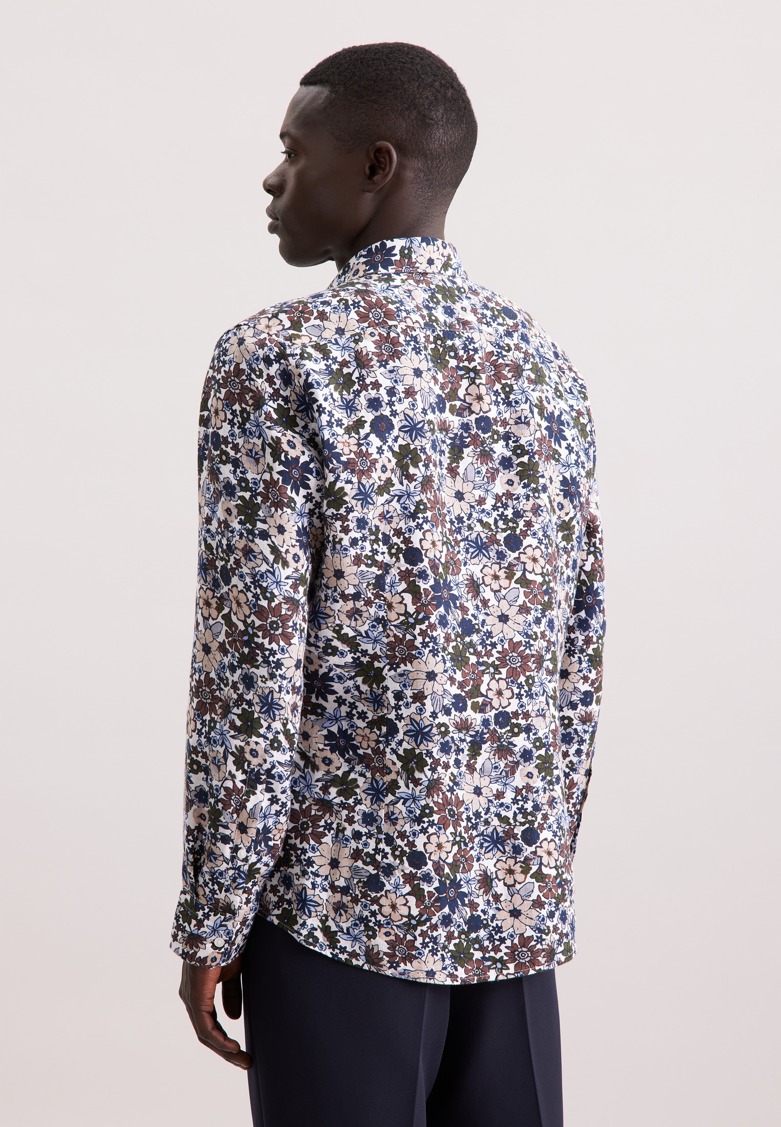 seidensticker Businesshemd »Slim«, Slim Langarm Kentkragen Floral