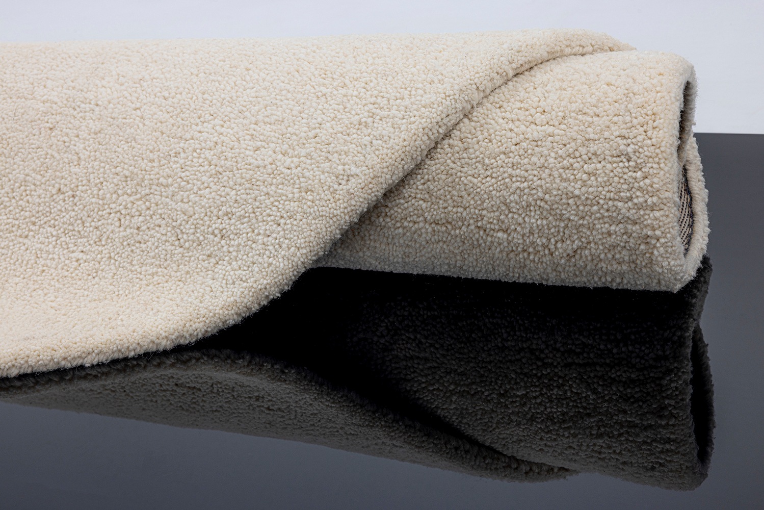 THEKO Wollteppich »Royal Berber Uni« rund 18 mm Höhe Berber Optik, reine Wolle, ideal im Wohnzimmer & Schlafzimmer