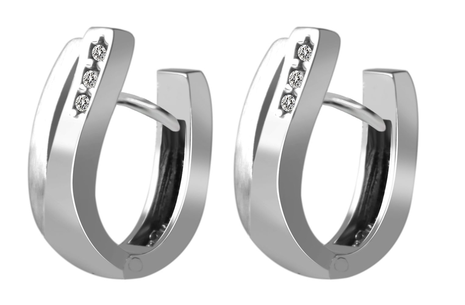 Adelia´s Klappcreolen "Ohrringe – Klappcreole aus 925 Silber" Ideal als Geschenk für besondere Anlässe