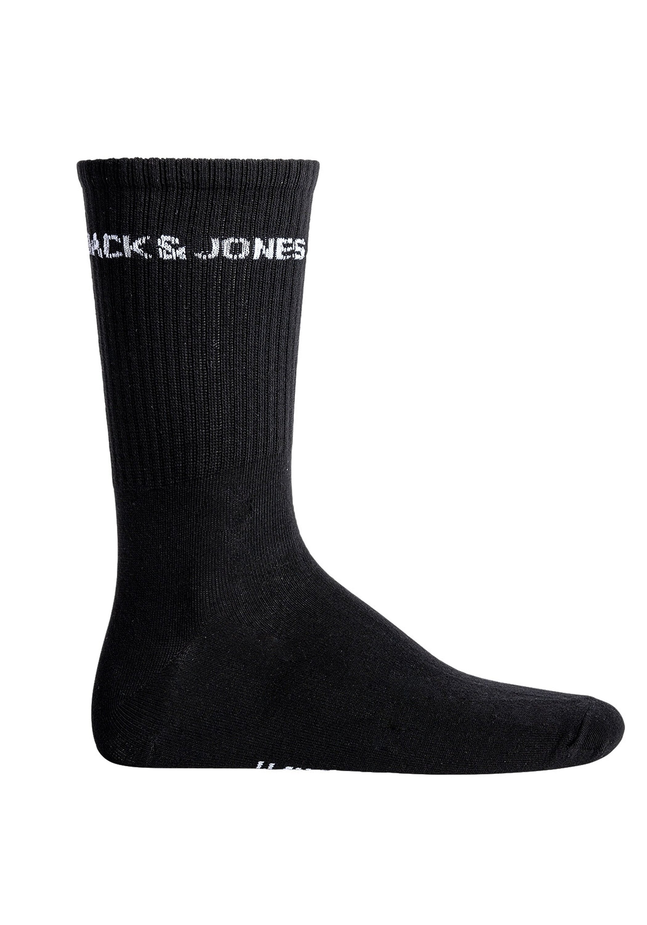 Jack & Jones Kurzsocken »Socken JACBASIC LOGO TENNIS SOCK 5 PACK 5er Pack«