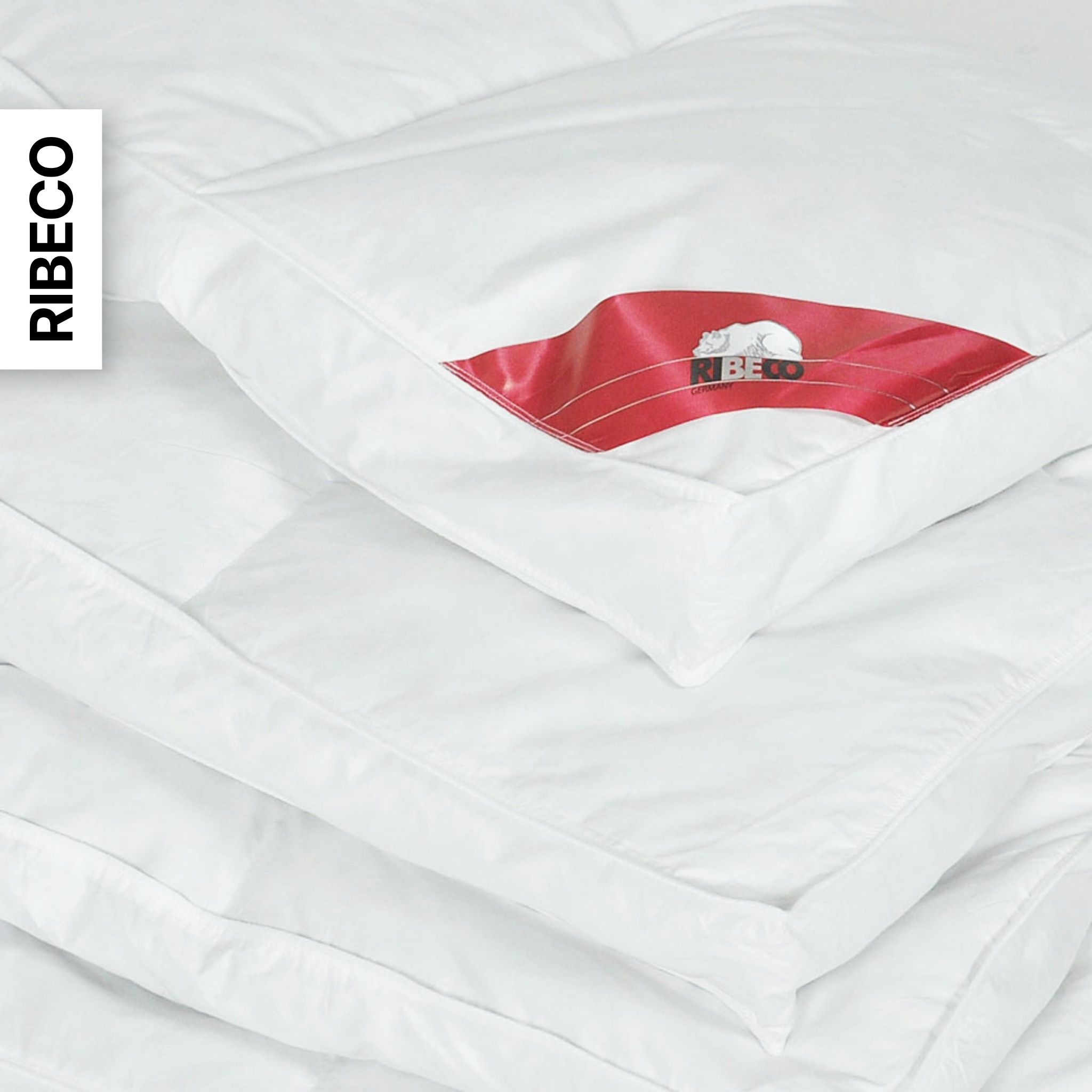 RIBECO Daunenbettdecke »Bettdecke in 135x200 und 155x220cm Topseller,« extrawarm Füllung 80Daunen20Federn 1 Stk. tlg. Daunen und Federn, Made in Germany, mit gratis 80x80 cm Kissen