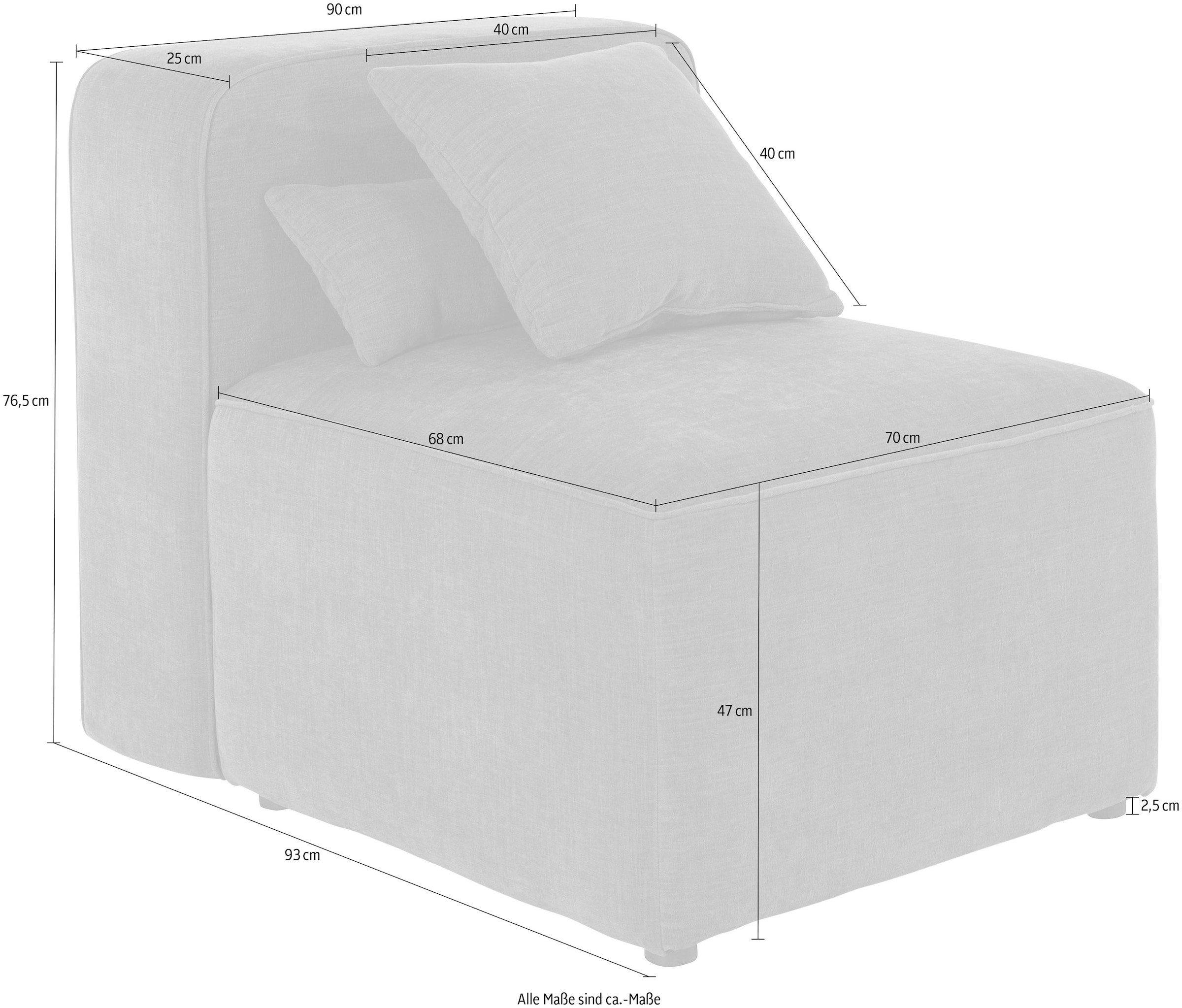 andas Sofa-Mittelelement »Sundstrup«, Modulserie, individuelle Zusammenstellung