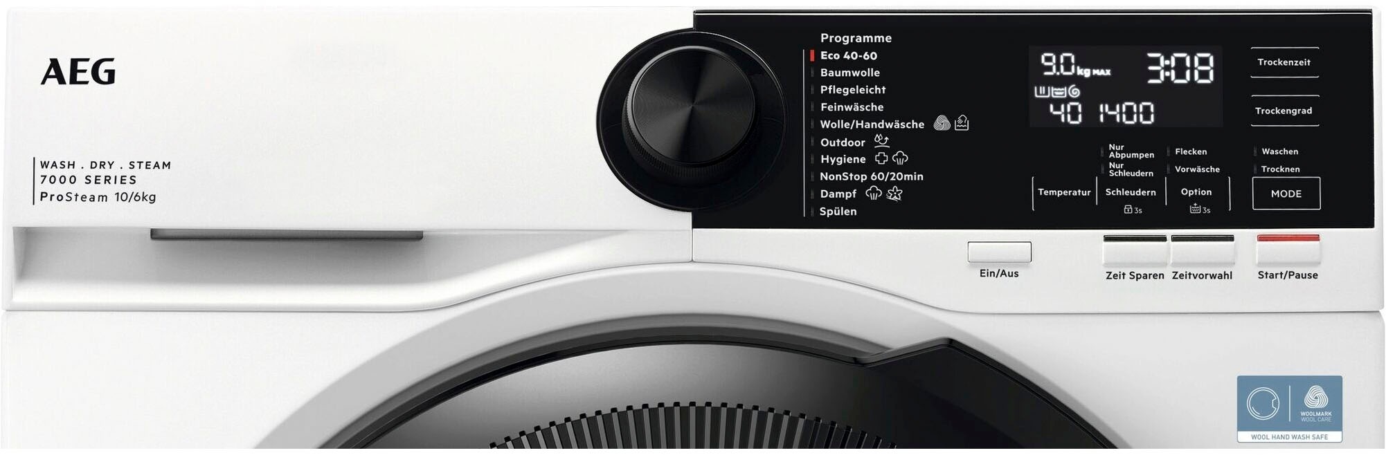 AEG Waschtrockner "LWR7F65605" 7000 10 kg /6 kg 76 dB(A) ProSteam: Auffrisc günstig online kaufen