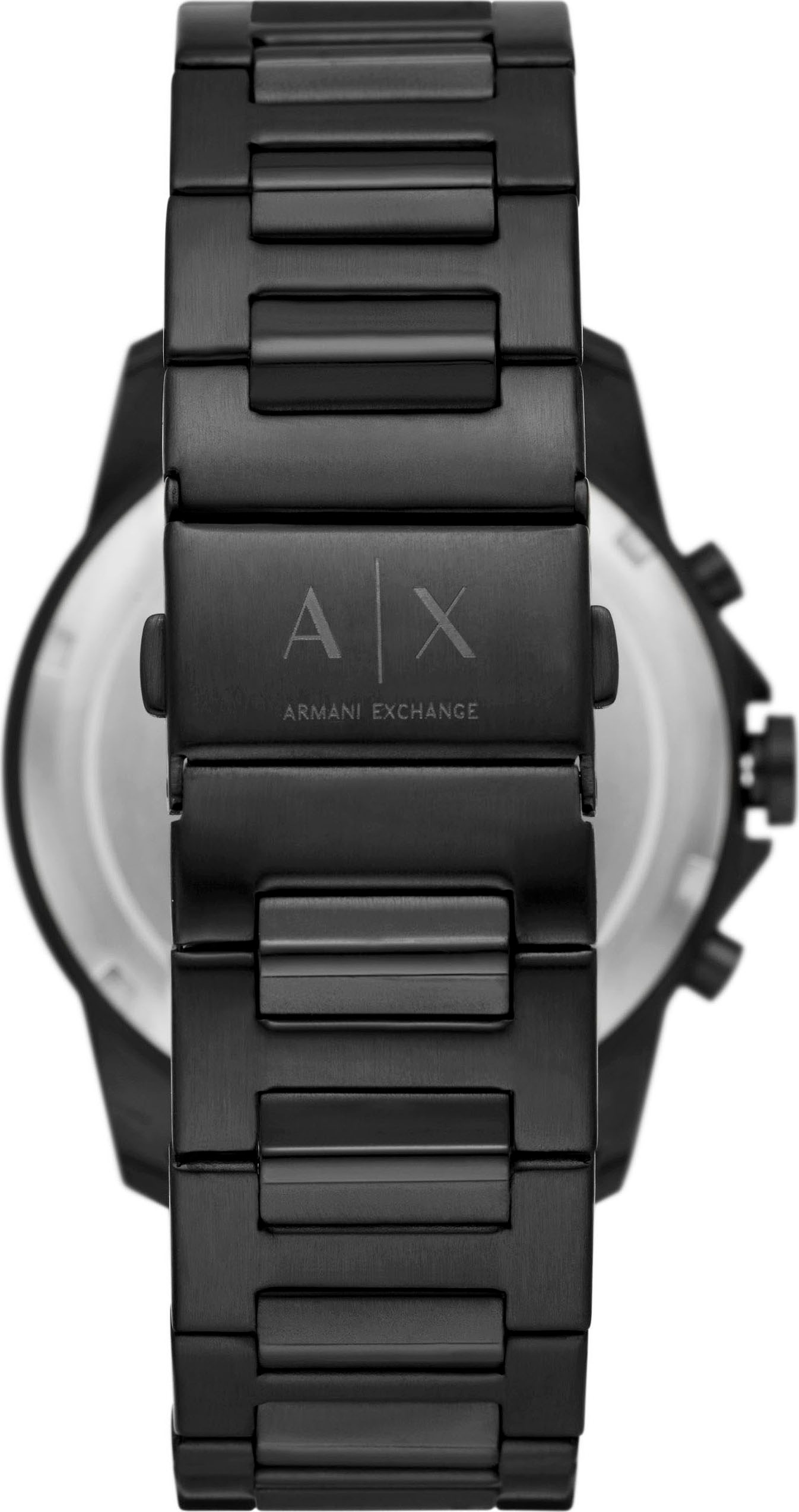 ARMANI EXCHANGE Chronograph, (Set, 2 tlg., mit Armband), Armbanduhr, Herrenuhr, Edelstahlarmband, Geschenk