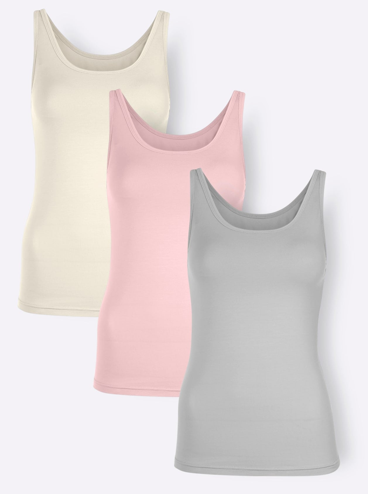 wäschepur Achseltop 3 Stk. tlg. günstig online kaufen