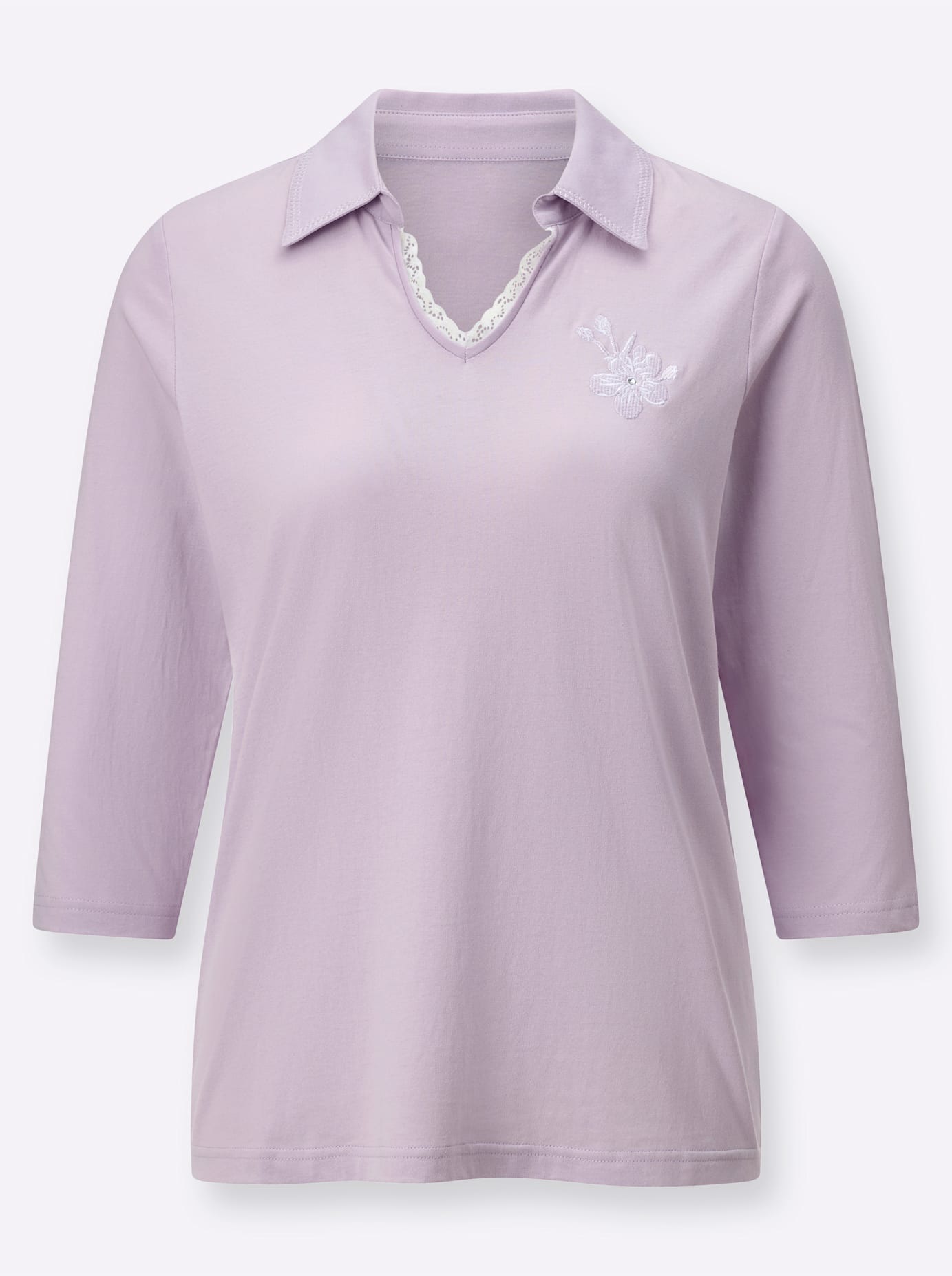 Classic Basics Poloshirt Lilac Size 50 5