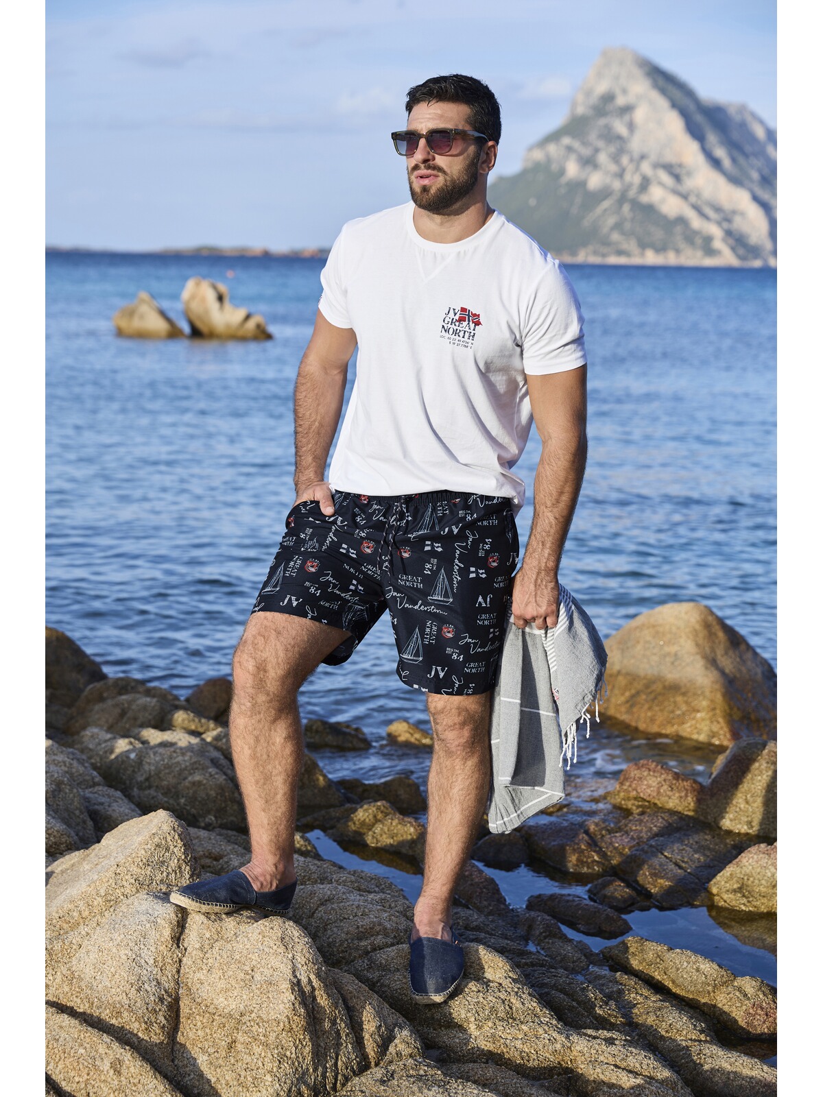 Thumbnail - Jan Vanderstorm Badeshorts "Badeshort CORNELIS"