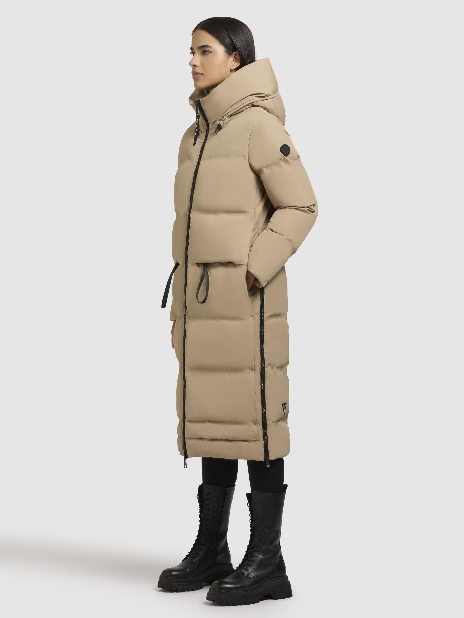 khujo Steppmantel »Aroma-YM«, Gesteppter Damen Wintermantel mit hohen Gehschlitzen