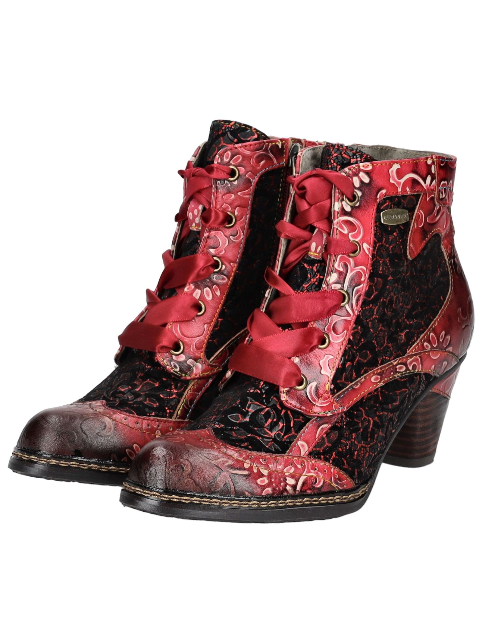 LAURA VITA Schnürstiefelette »LAURA VITA Stiefelette Leder/Textil«
