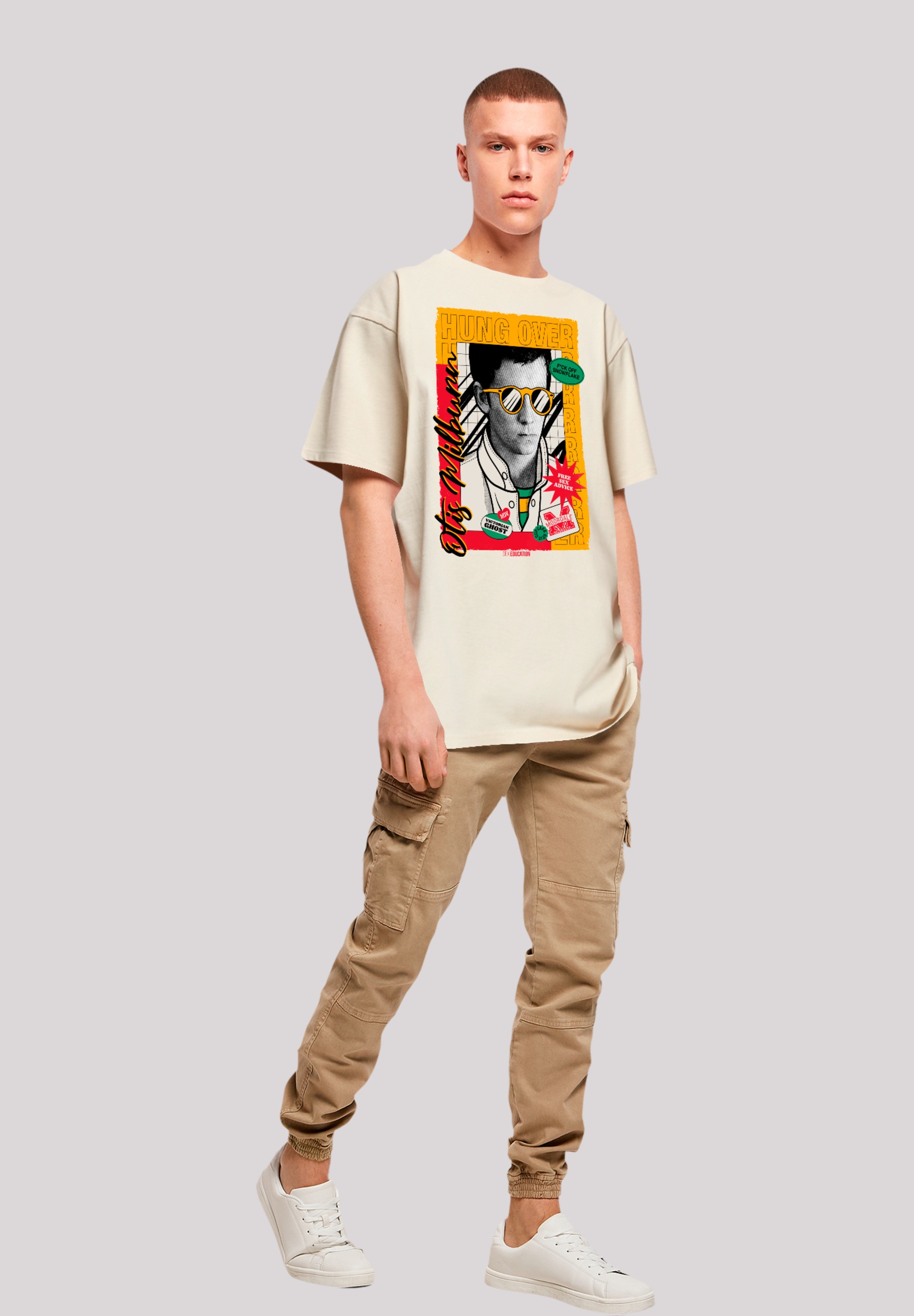 F4NT4STIC T-Shirt »Sex Education Otis Hung Over Collage«, Premium Qualität