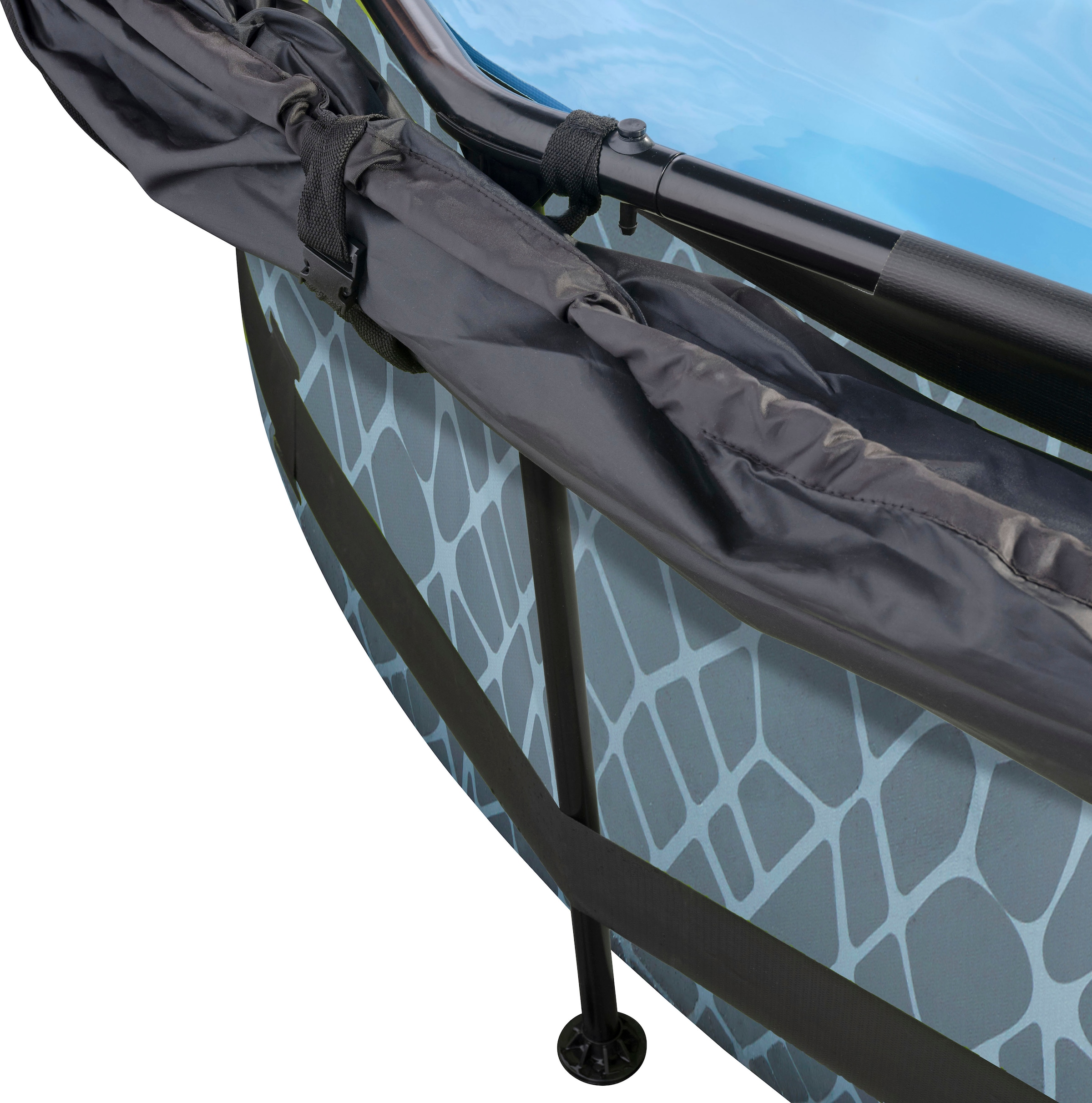 EXIT Framepool »inkl. Sonnensegel« ØxH: 244x76 cm, mit Kartuschenfilterpumpe und Sonnensegel