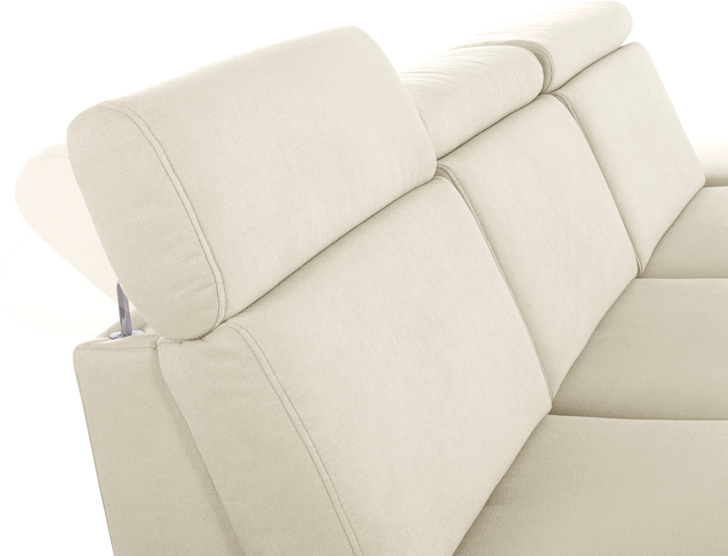 sit&more Ecksofa »Brisbane L-Form«, Fußhöhe 12 cm, inklusive Sitztiefen-, Armteil- und Kopfteilverstellung