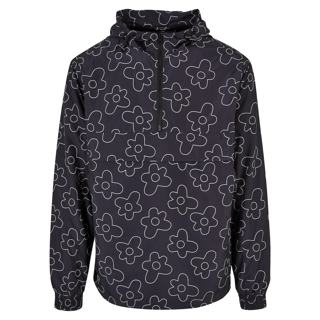 URBAN CLASSICS Windbreaker »Urban Classics Herren Flower AOP Pull Over Jacket«, (1 St.), mit Kapuze