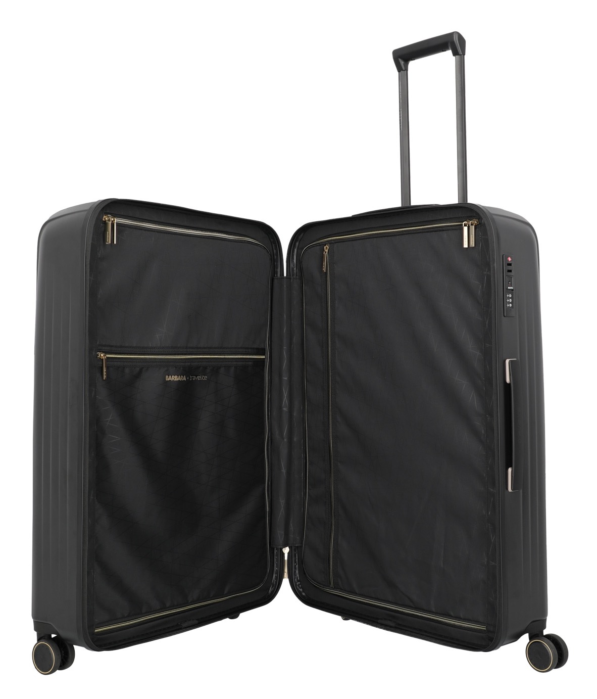 travelite Hartschalen-Trolley »BARBARA & travelite | BARBARA NOVELTY, verschiedene Größen und Farben«, 4 Rollen, Hartschalen-Kofferset Reisegepäck Volumenerweiterung bei M