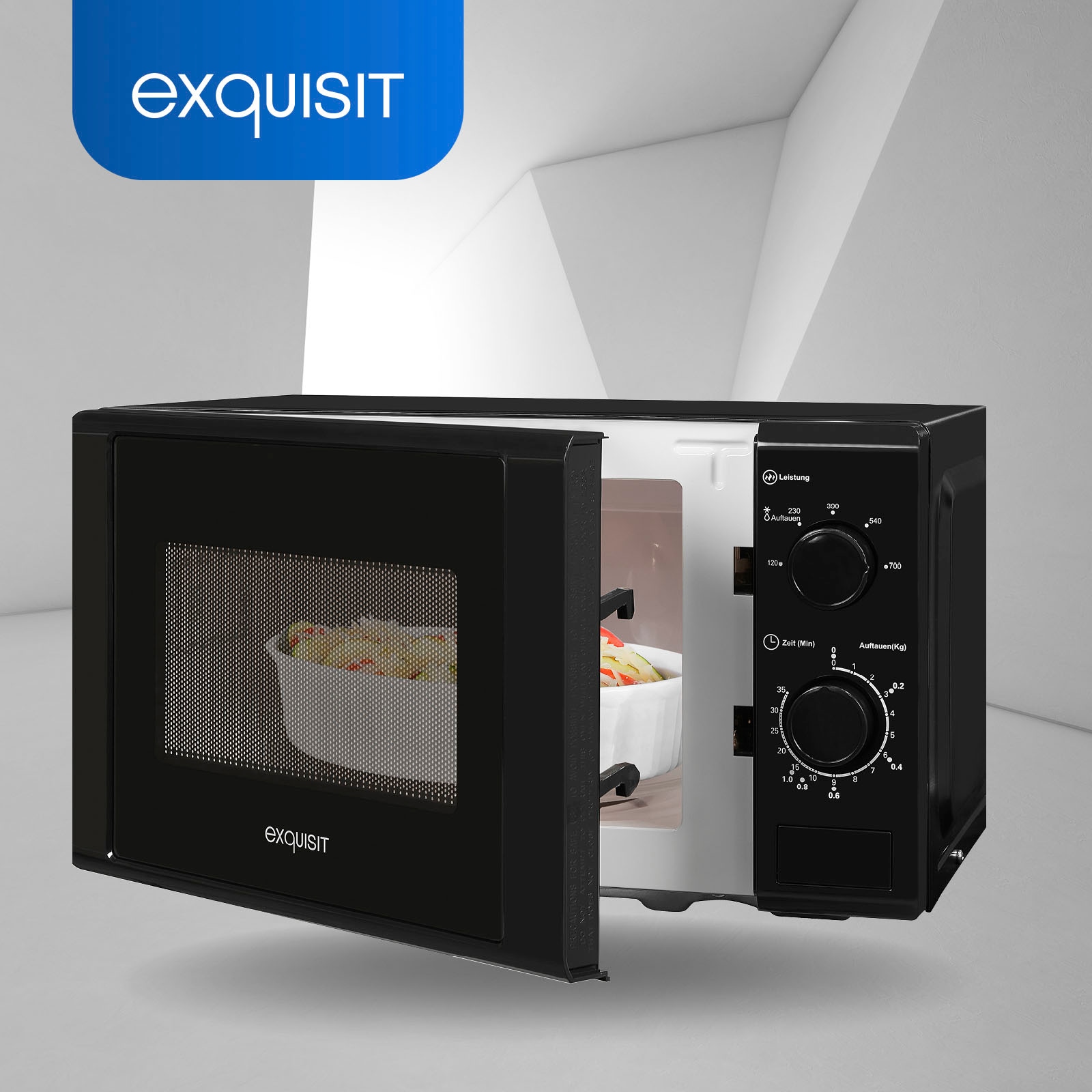 exquisit Mikrowelle »MW 900-030 schwarz«, Mikrowelle, 700 W