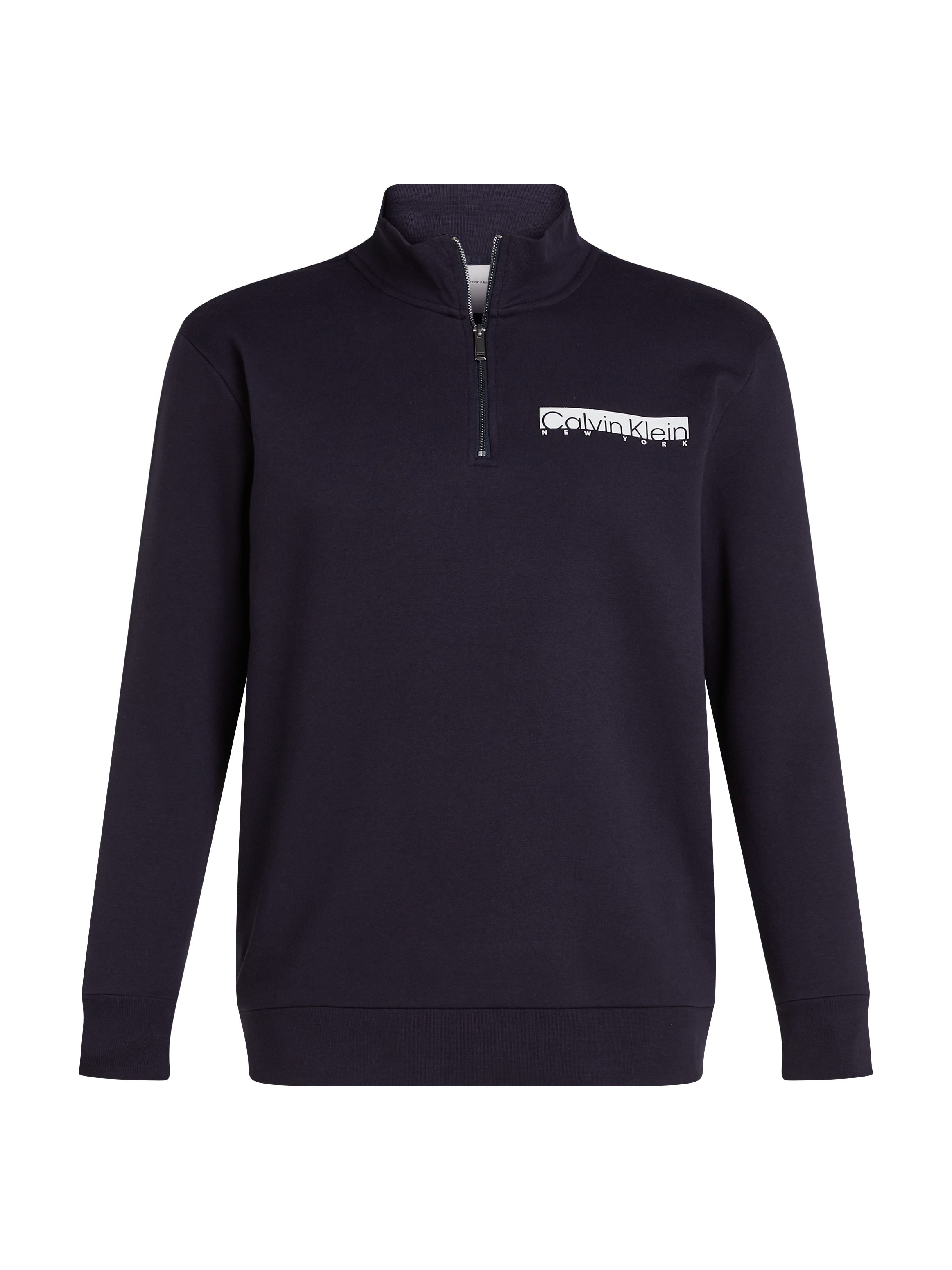 Calvin Klein Big&Tall Sweatshirt »BT_NY CHEST BOX LOGO Q-ZIP«, in Großen Größen mit Logoprint