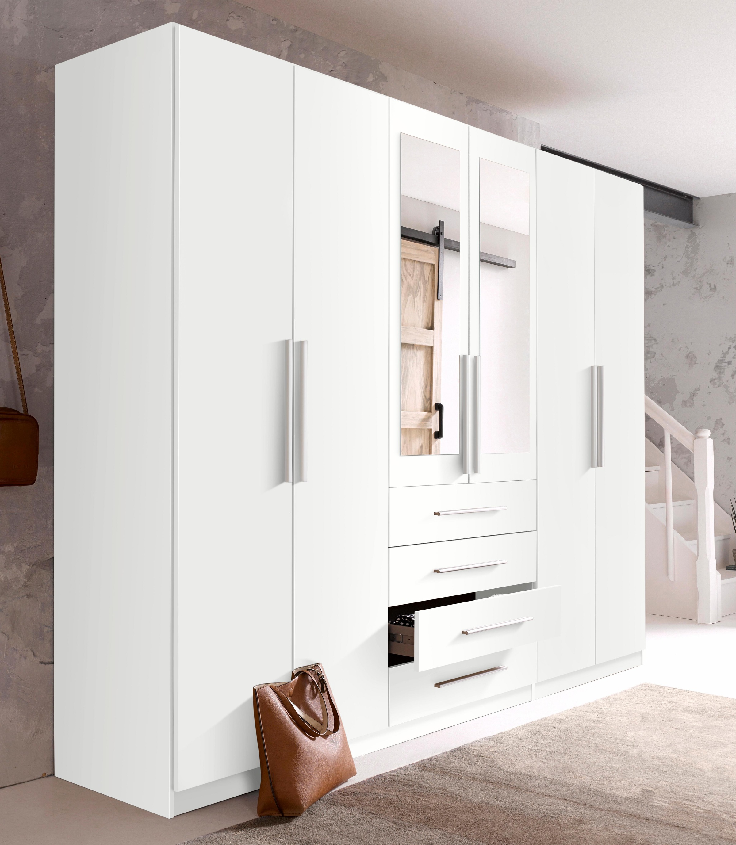 rauch BLUE Kleiderschrank »Kempten«, mit Spiegel und Schubkästen