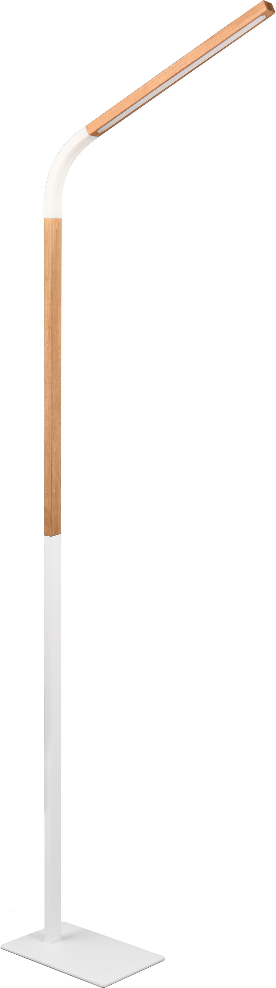 TRIO Leuchten LED Stehlampe »NORRIS, Stehleuchte mit Fußdimmer und Flexarm, Leseleuchte H. 140cm« LED-Board 1 Stk. Warmweiß 11W 1400 Lumen warmweiße LED, dimmbar per Fußschalter (3 Stufen)