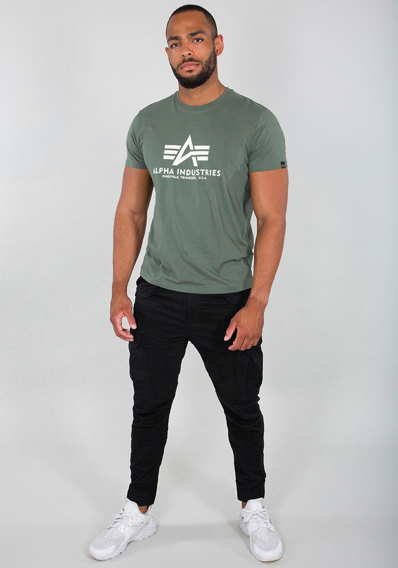 Alpha Industries Basic Short Sleeve T-Shirt Vintage Green L 2