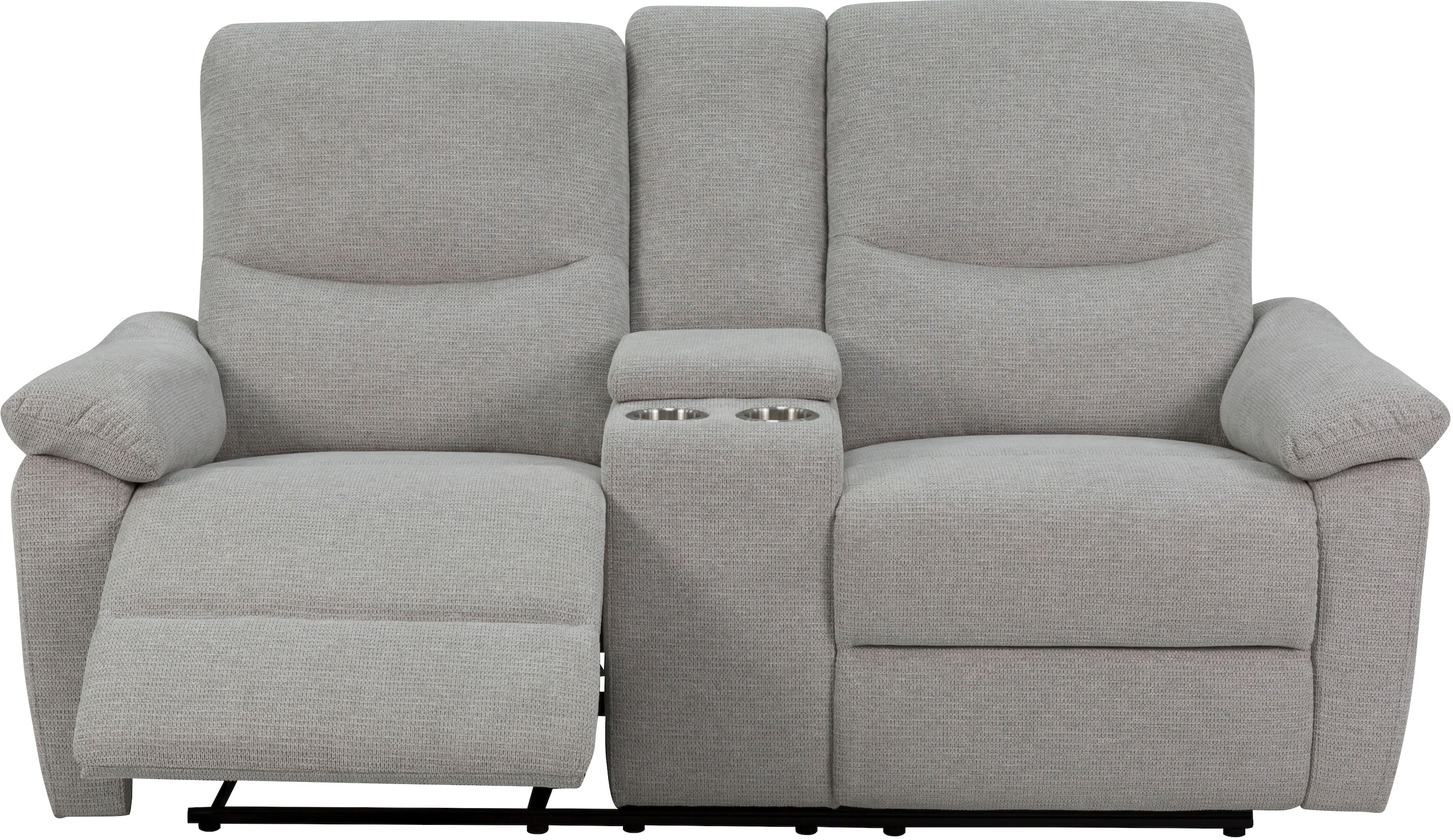 Home affaire 2-Sitzer »ODILON, 2er-Kinosofa, TV-Sessel, Mulitmedia-Sofa, Struktur, USB A/C,«, Relaxfunktion manuell u. elektrisch, Getränkehalter, Staufach