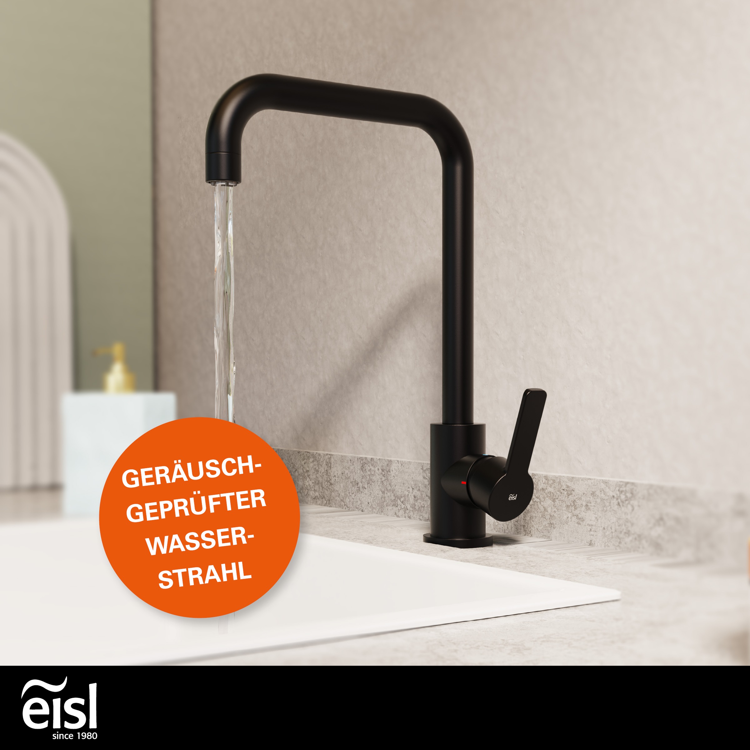 Eisl Spültischarmatur »Futura« Niederdruckarmatur, Dripless, Cold-Start, 360° schwenkbar