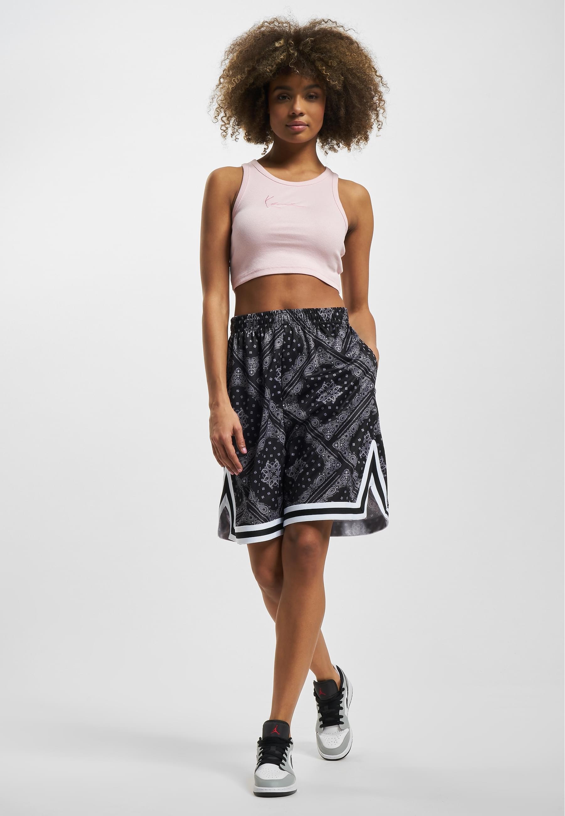 Karl Kani Stoffhose »Karl Kani Herren KK Woven Signature Paisley Mesh Shorts«, (1 tlg.)