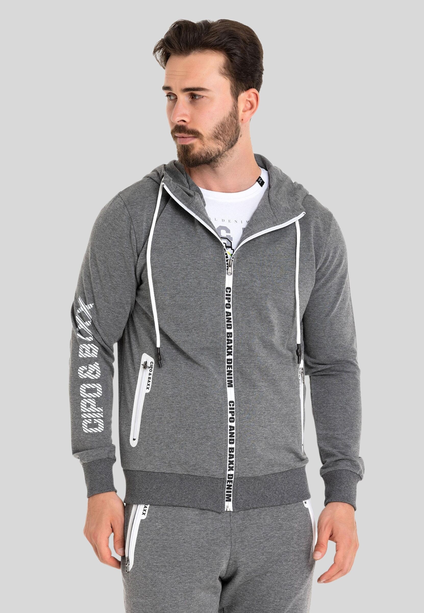 Cipo & Baxx Trainingsanzug »HOMEWEAR«, mit Allover-Musterung