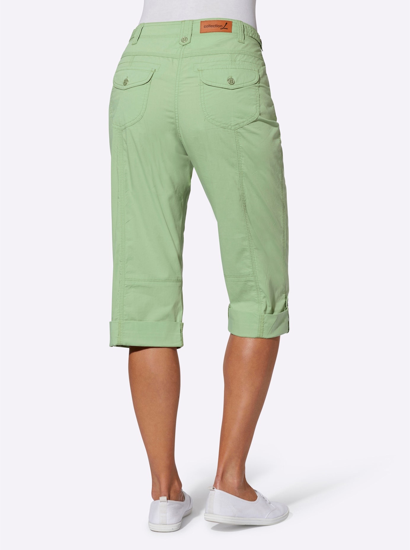 Casual Looks Damen Caprihose Grün 50 3