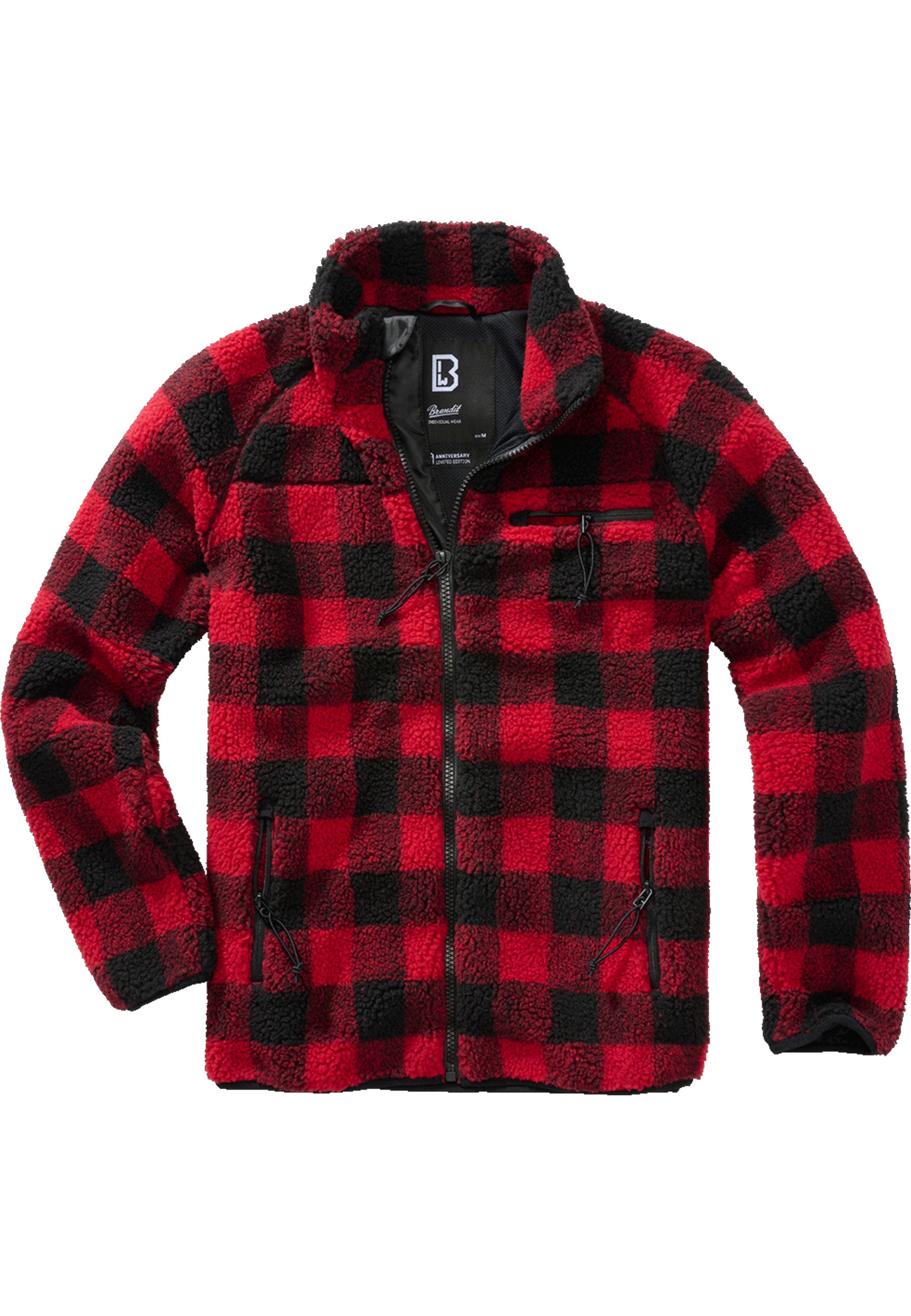Brandit Allwetterjacke "Brandit Herren Teddyfleece Jacket" 1 Stk. tlg. ohne Kapuze