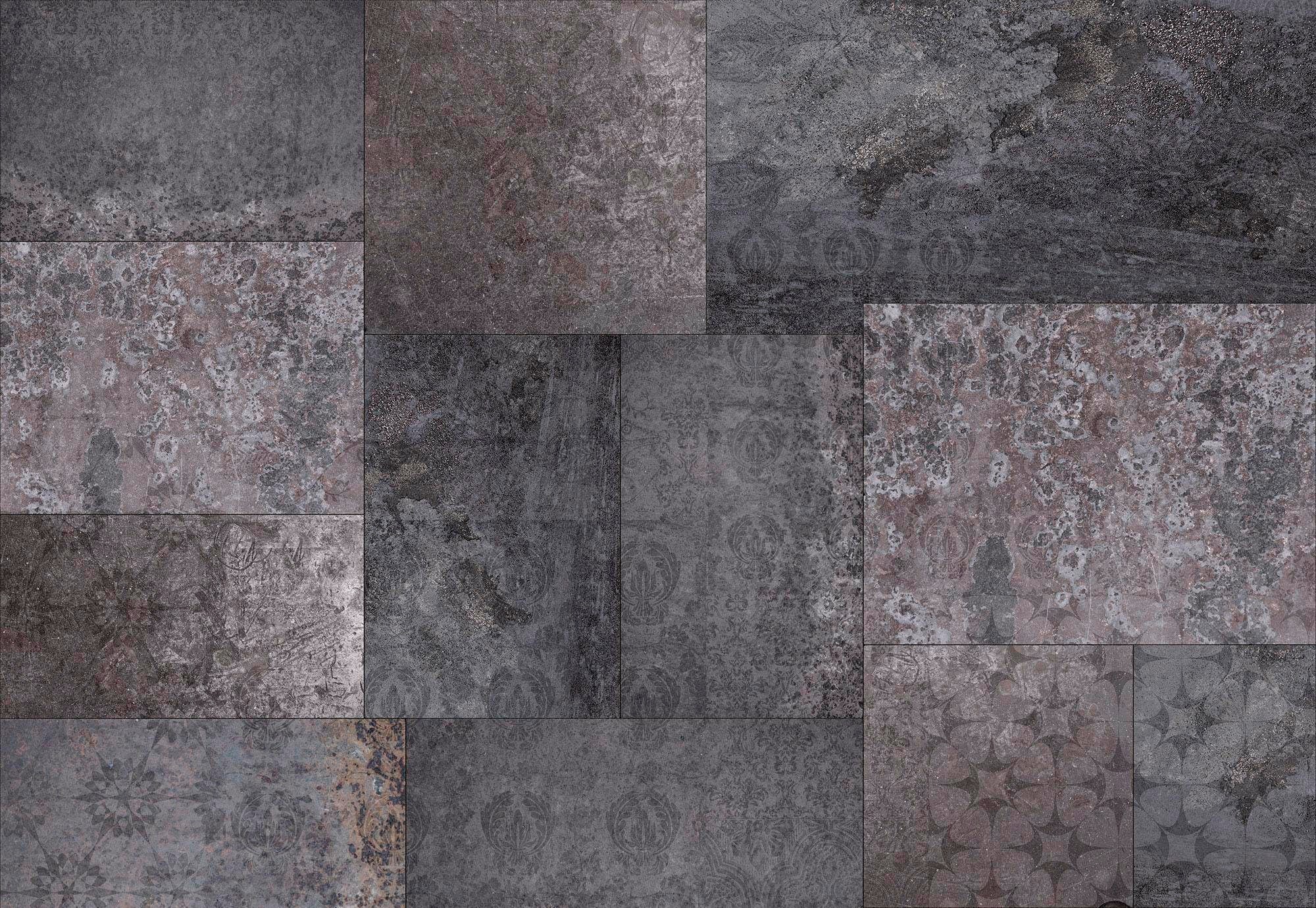 Komar Vliestapete "Vlies - Ambra Nera - Größe 368 X 248 Cm" Bedruckt Glatt Wohnzimmer, Schlafzimmer