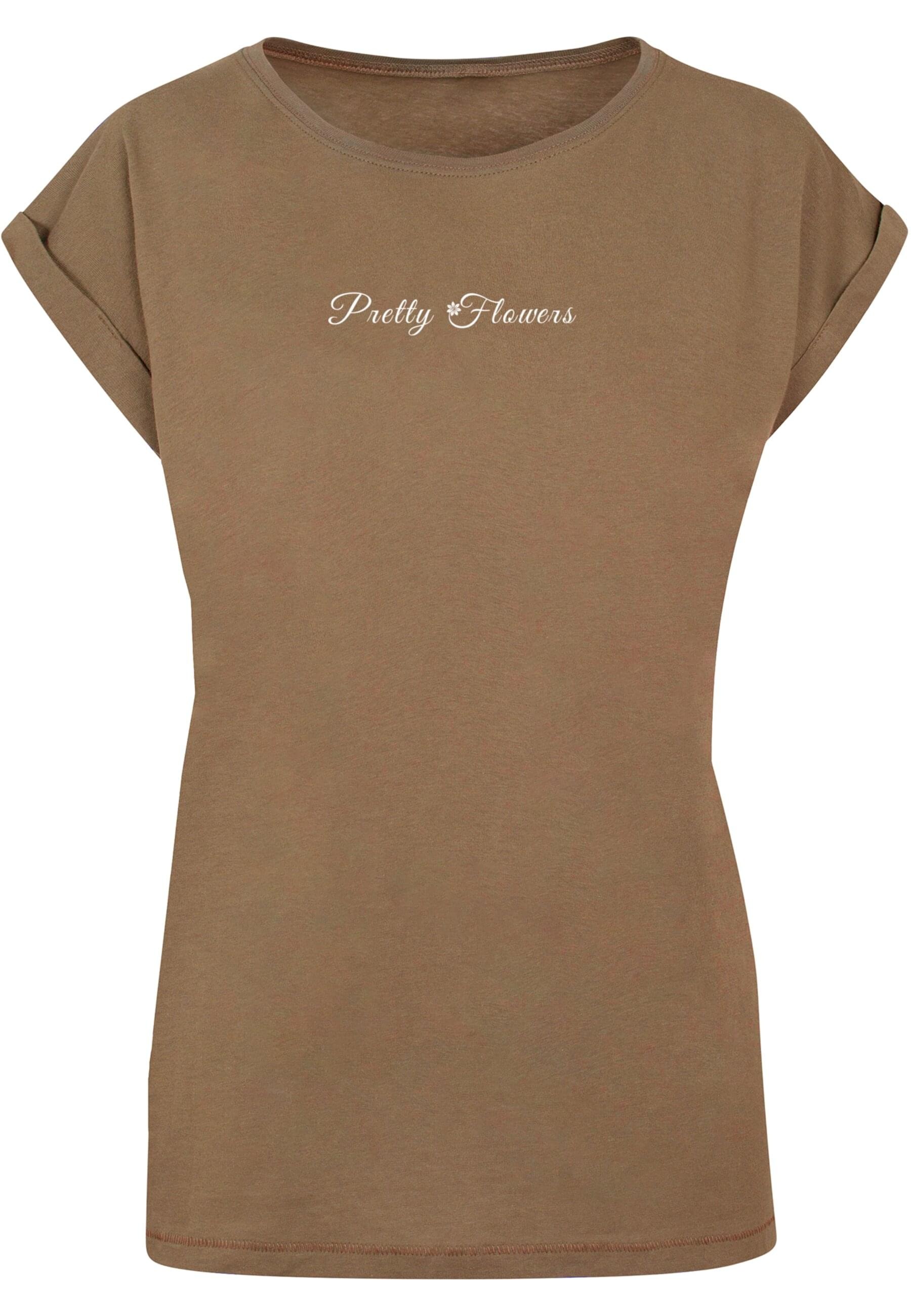 Merchcode T-Shirt "Merchcode Damen Ladies Pretty Flowers - Extended Shoulde günstig online kaufen