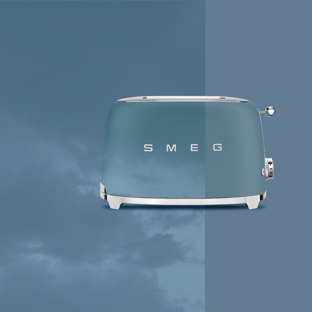 Smeg Toaster »TSF01SBMEU« 2 Schlitze für 2 XXL-Toastscheiben 950 W
