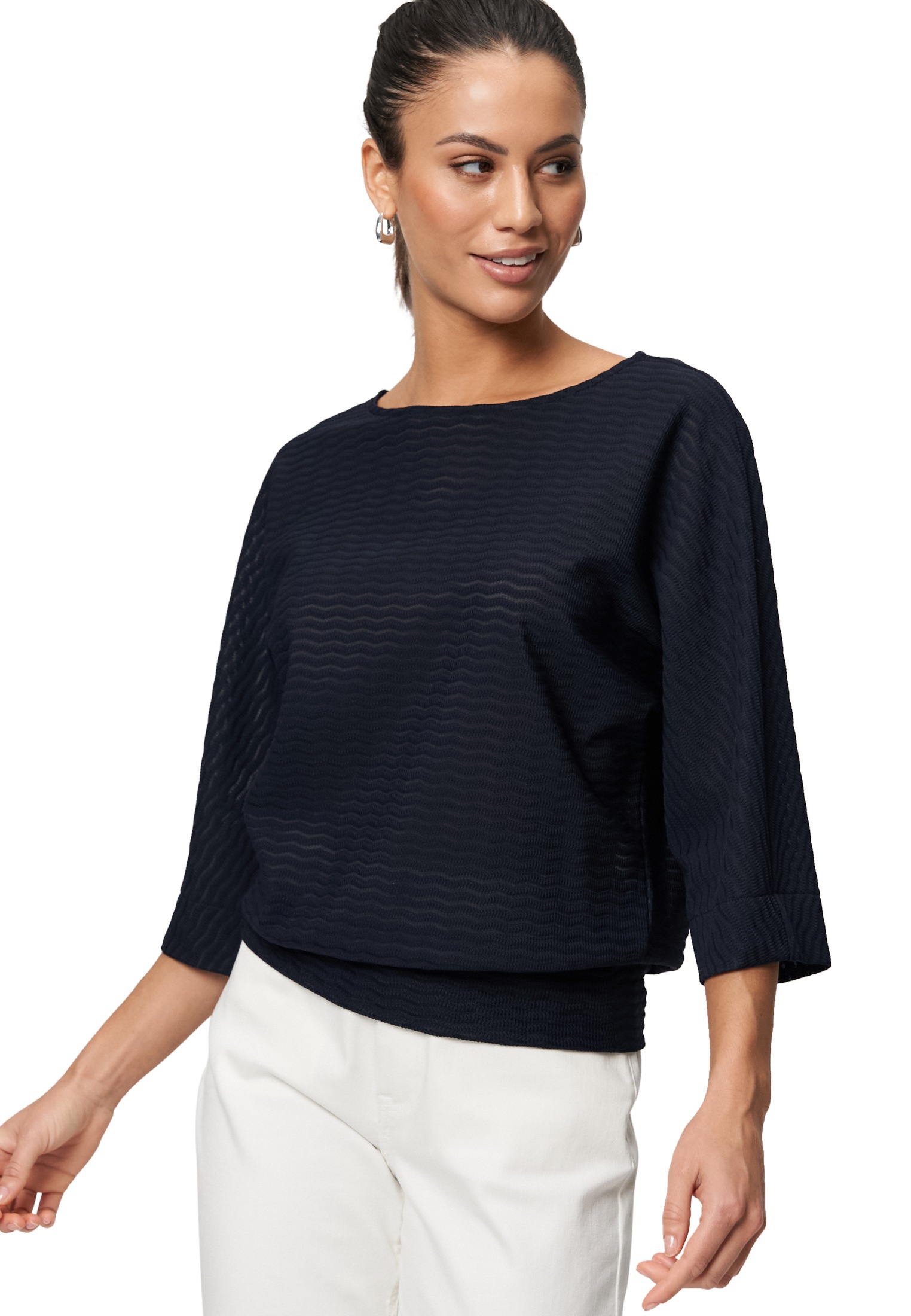 Zero Sweatshirt "zero Damen Sweatshirt mit Strukturmuster", strukturiert günstig online kaufen