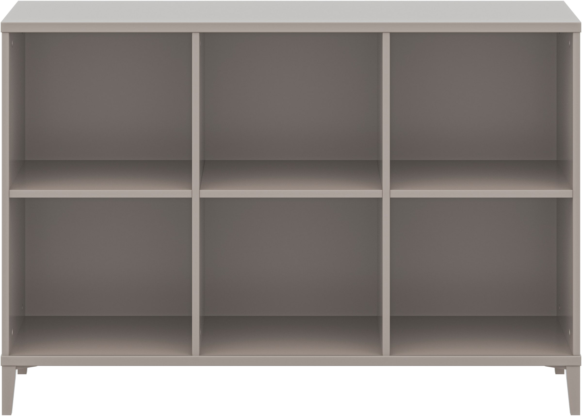 YUNY by PAIDI Sideboard »BROTHER STU mit 6 offenen Fächern«, (B/H/T ca. 123x84x38cm, Taupe), yuny by PAIDI