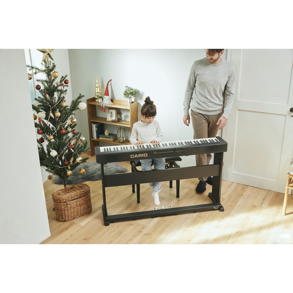 CASIO Digitalpiano »CDP-S160BK«, (Set), mit Stativ und Pedaleinheit