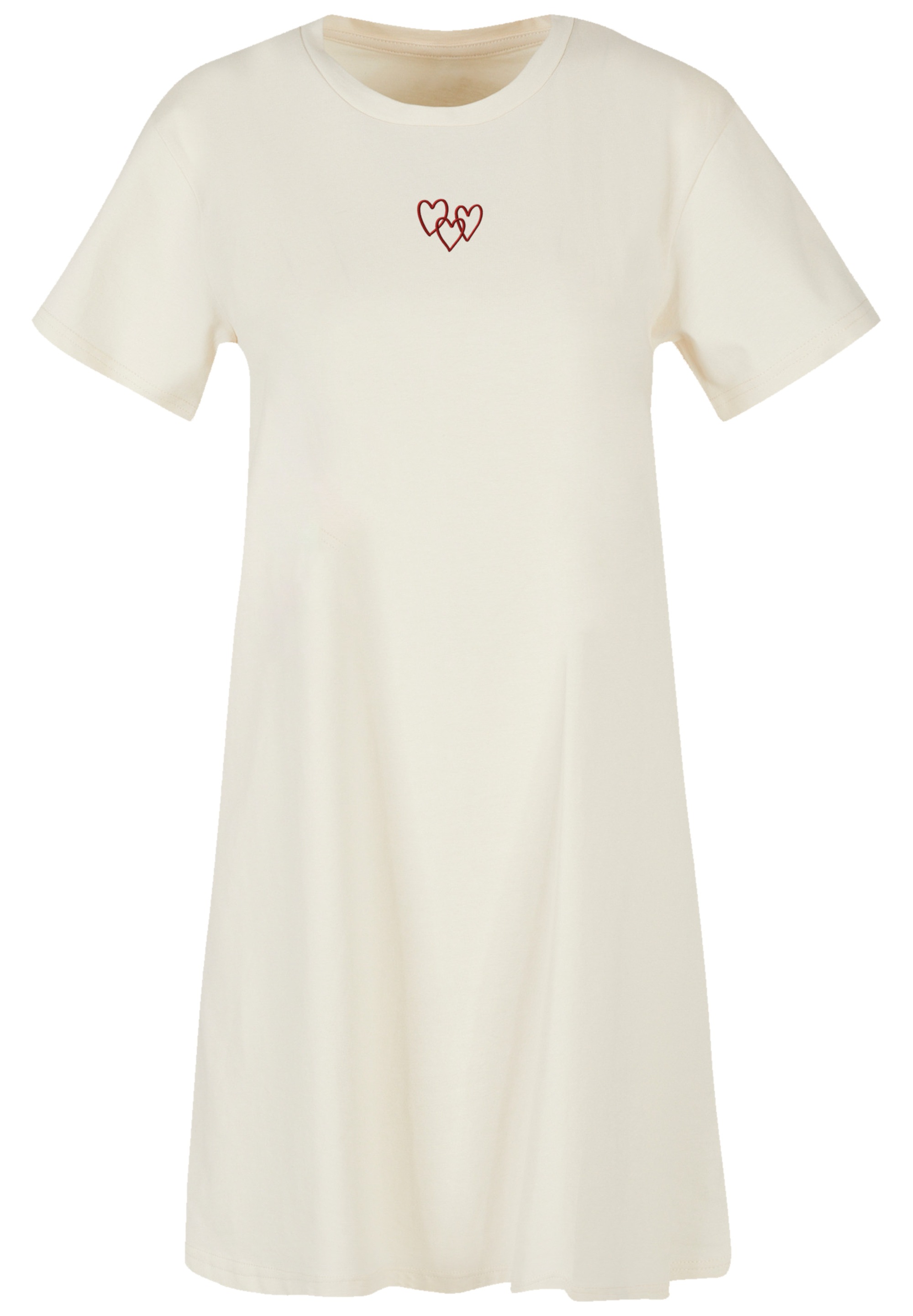F4NT4STIC Shirtkleid "Red Hearts Bestickt", Premium Qualität günstig online kaufen