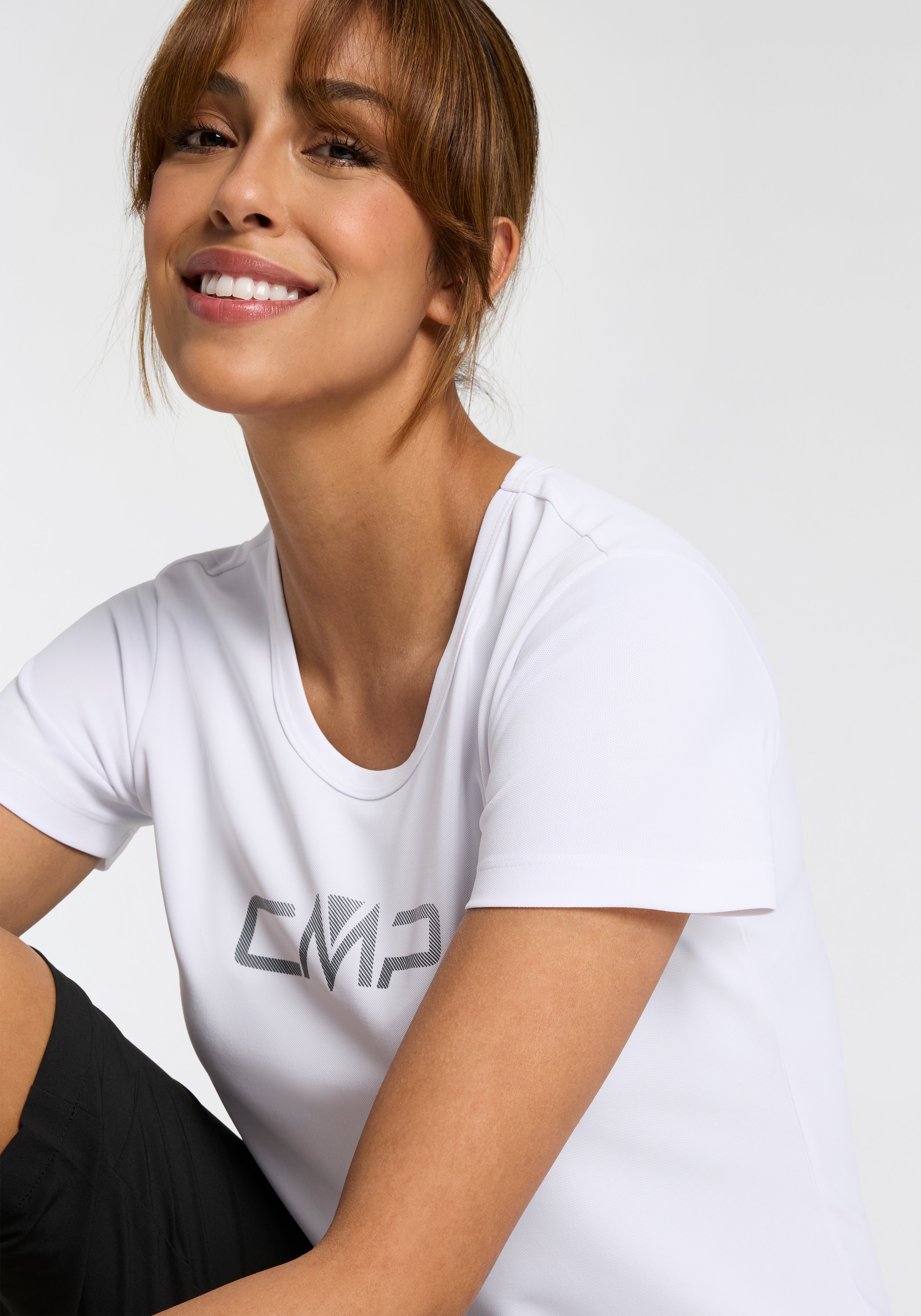 CMP T-Shirt "WOMAN CO T-SHIRT", (1 tlg.), Schnell trocknend & Atmungsaktiv günstig online kaufen