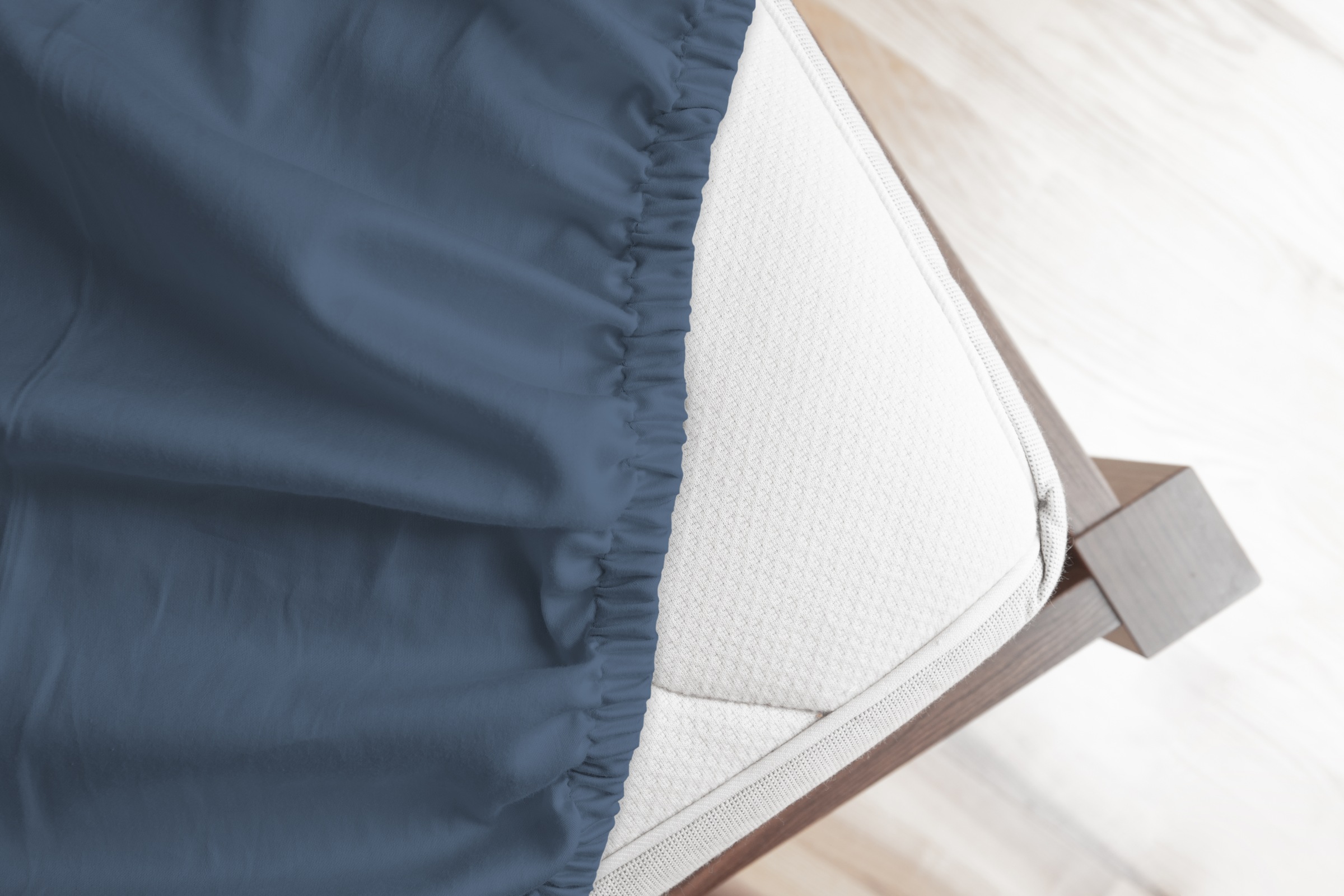 Thumbnail - good morning "Jersey Junior" Baumwolle, Baby, Jersey, Rundumgummi, bis 20 cm höhe, 60x120, Weiß